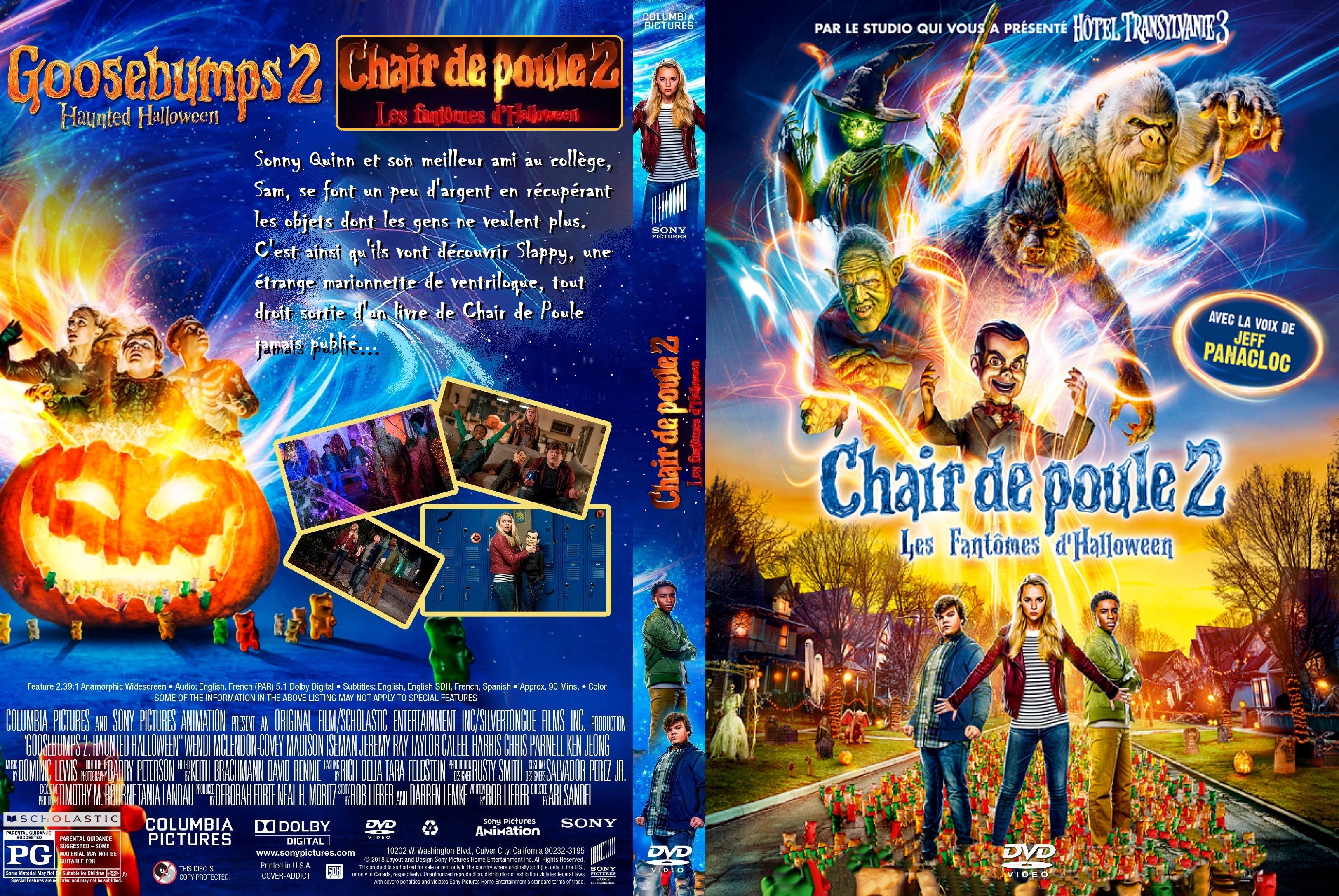 Jaquette Dvd De Chair De Poule 2 Les Fantomes D Halloween Custom Cinema Passion