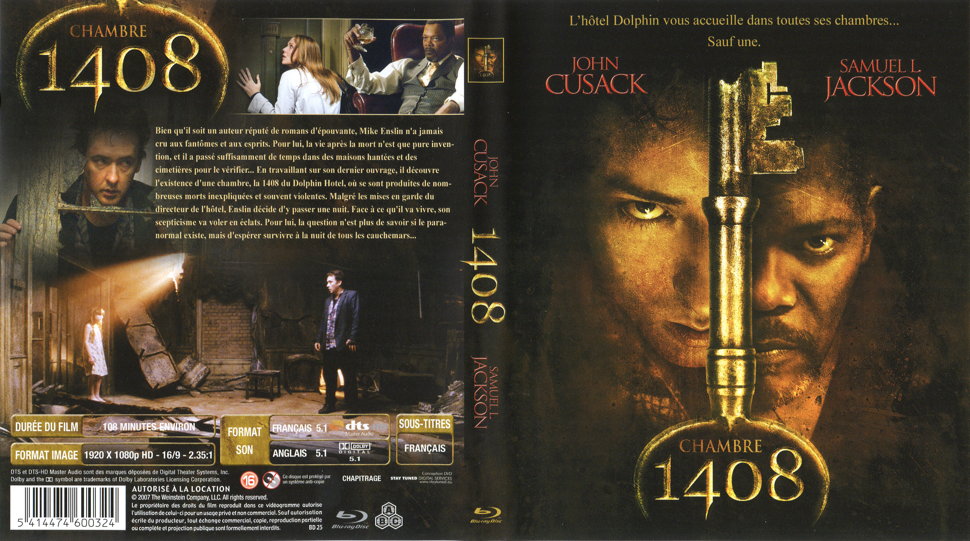 Jaquette DVD Chambre 1408 (BLU-RAY)