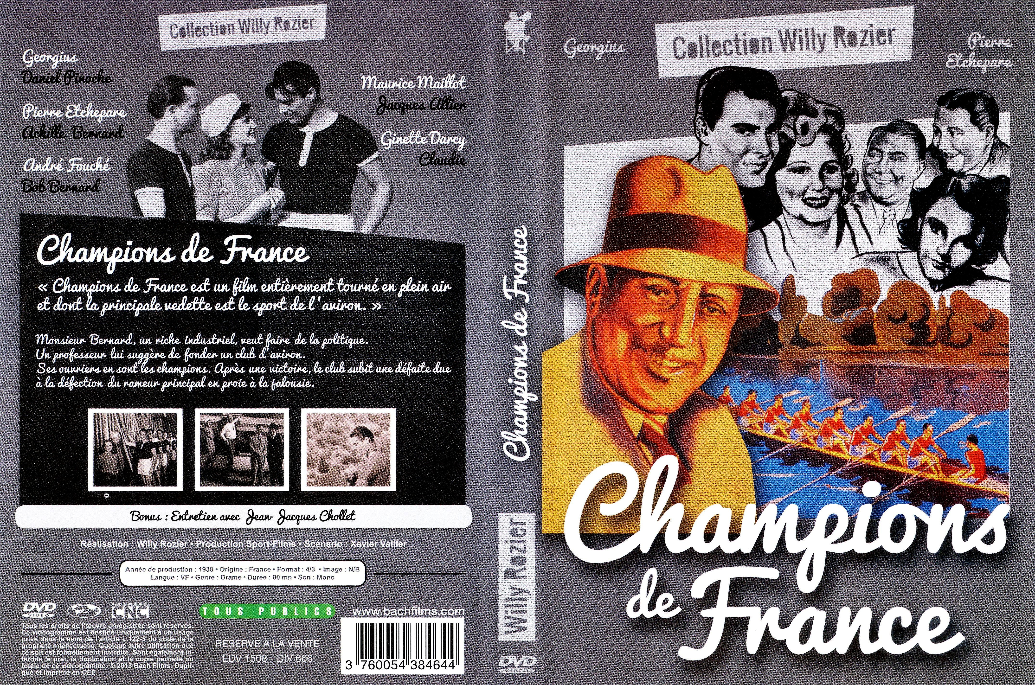 Jaquette DVD Champions de France