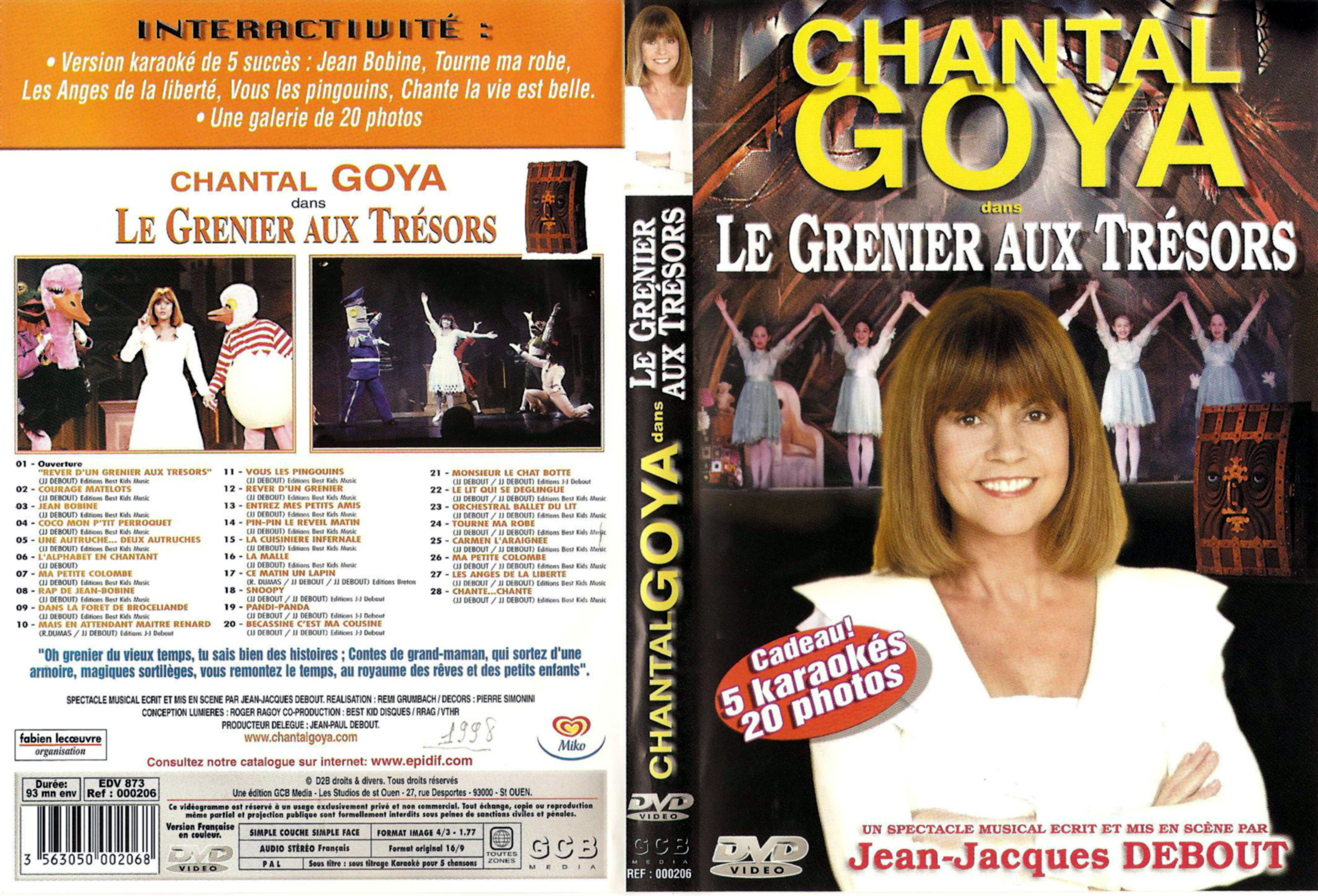 Jaquette DVD Chantal Goya - Le grenier aux trsors