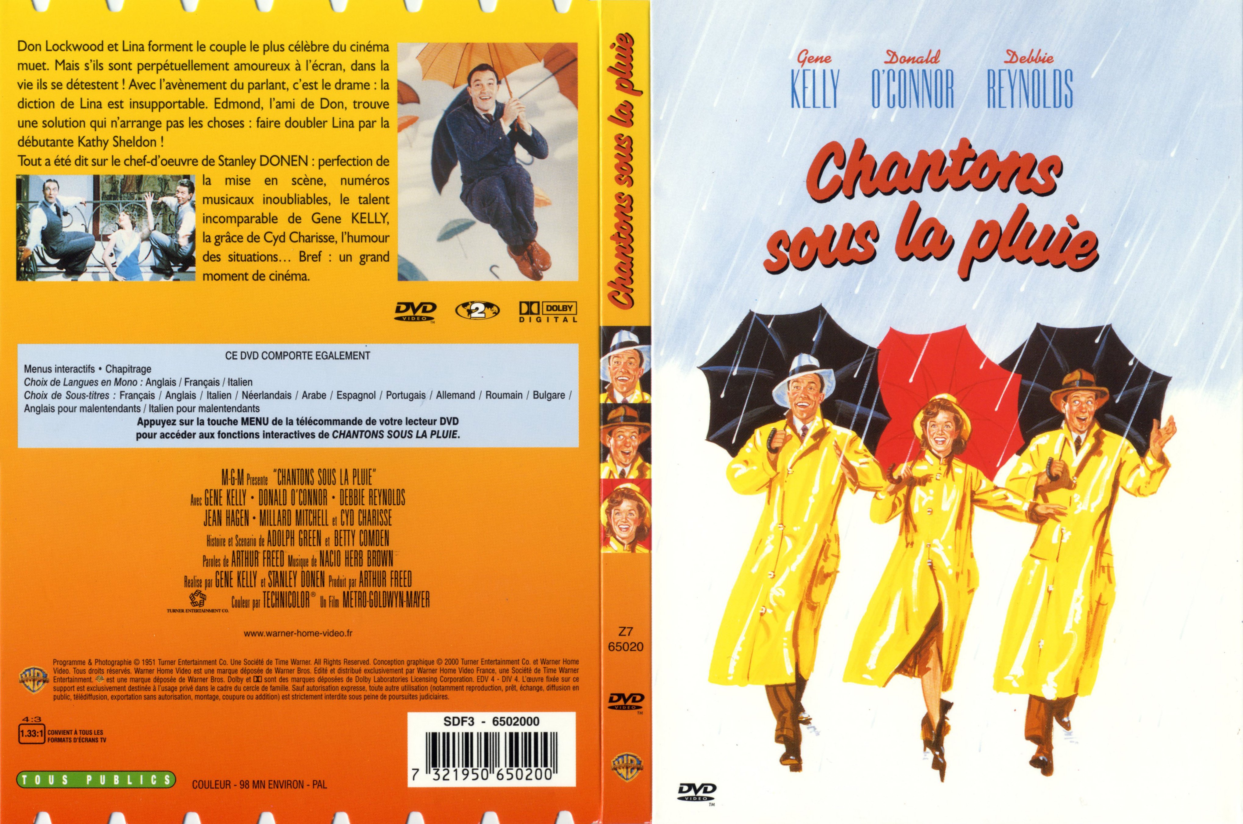 Jaquette DVD Chantons sous la pluie