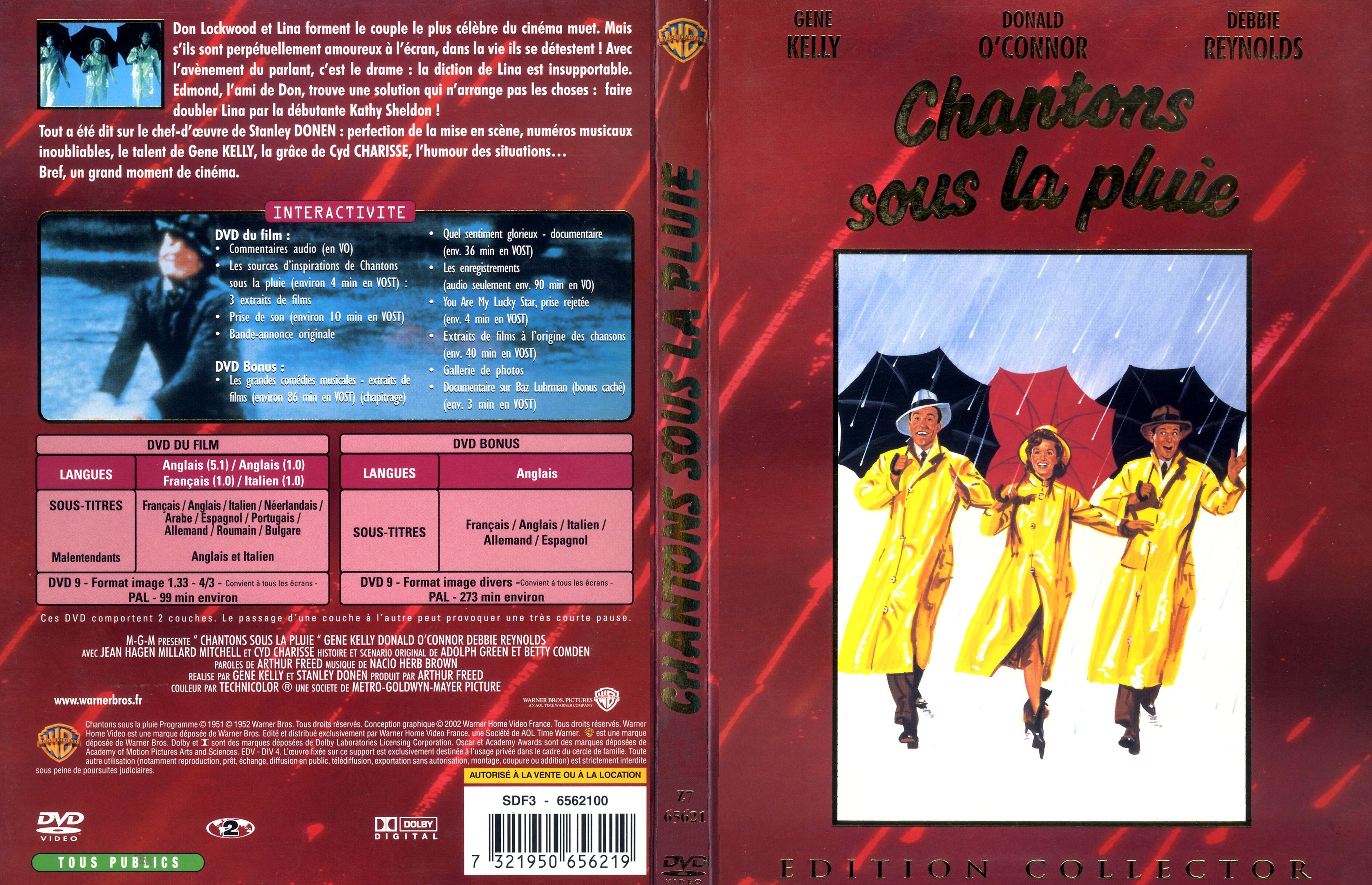 Jaquette DVD Chantons sous la pluie v3