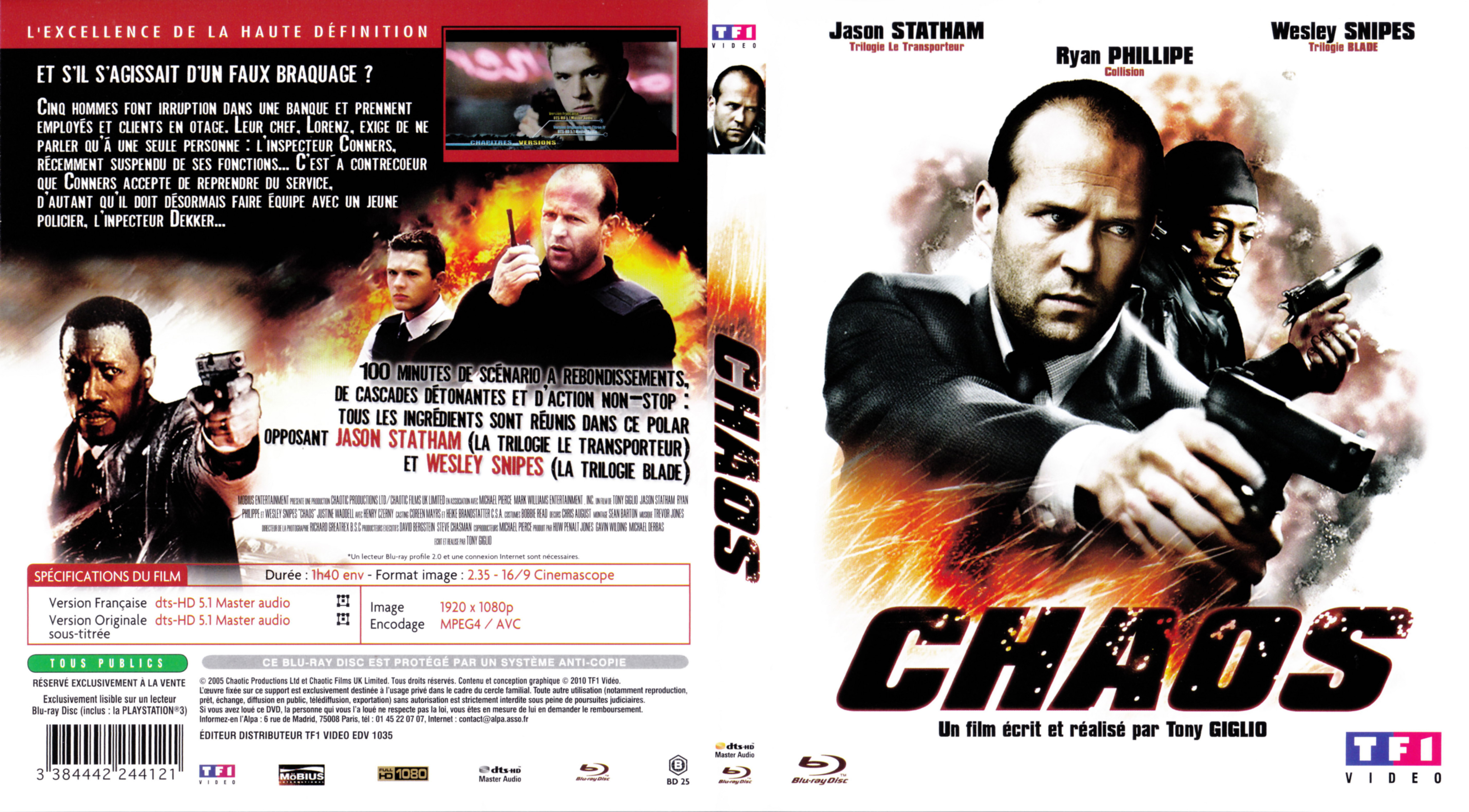 Jaquette DVD Chaos (2005) (BLU-RAY)