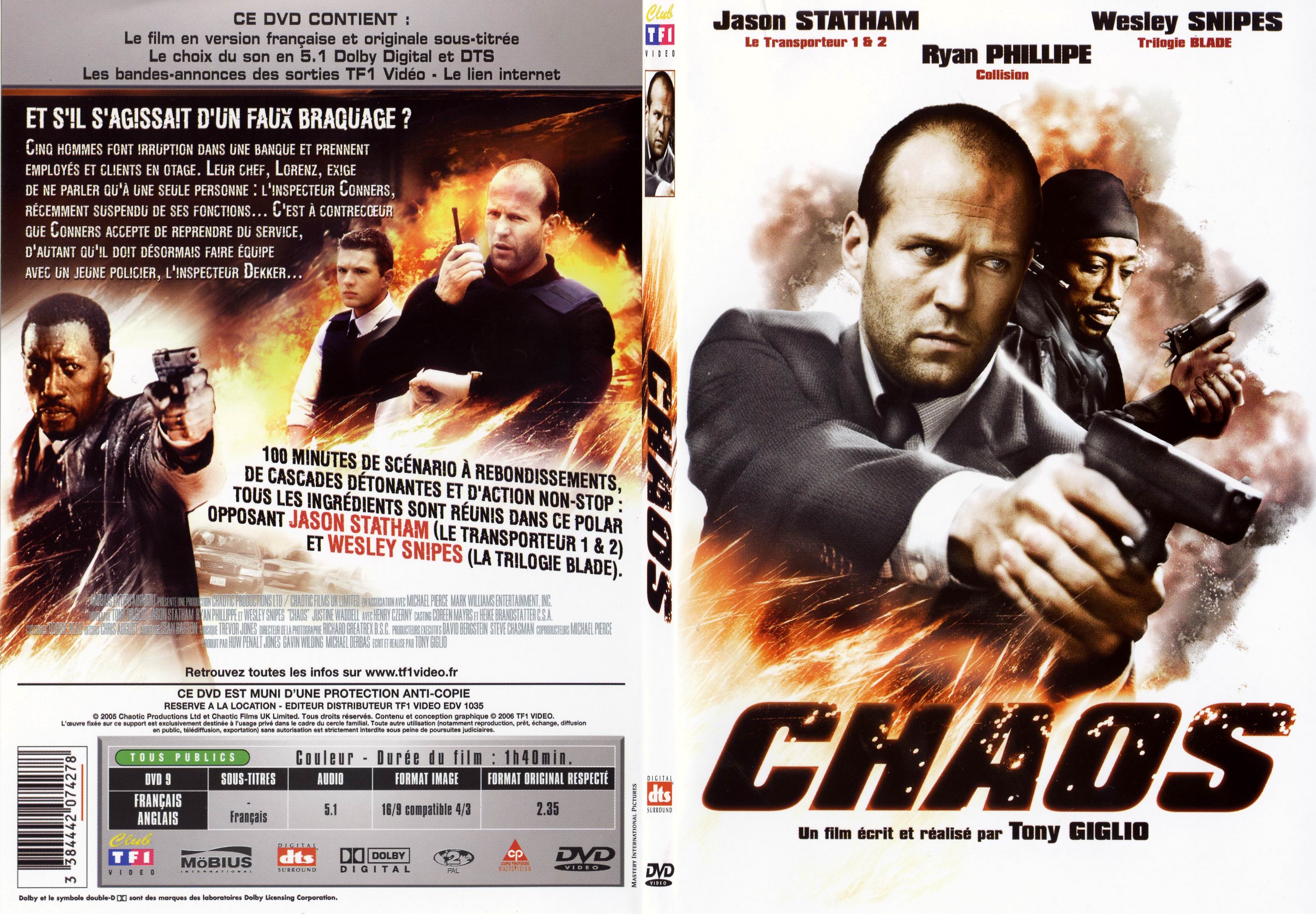 Jaquette DVD Chaos (2005) - SLIM