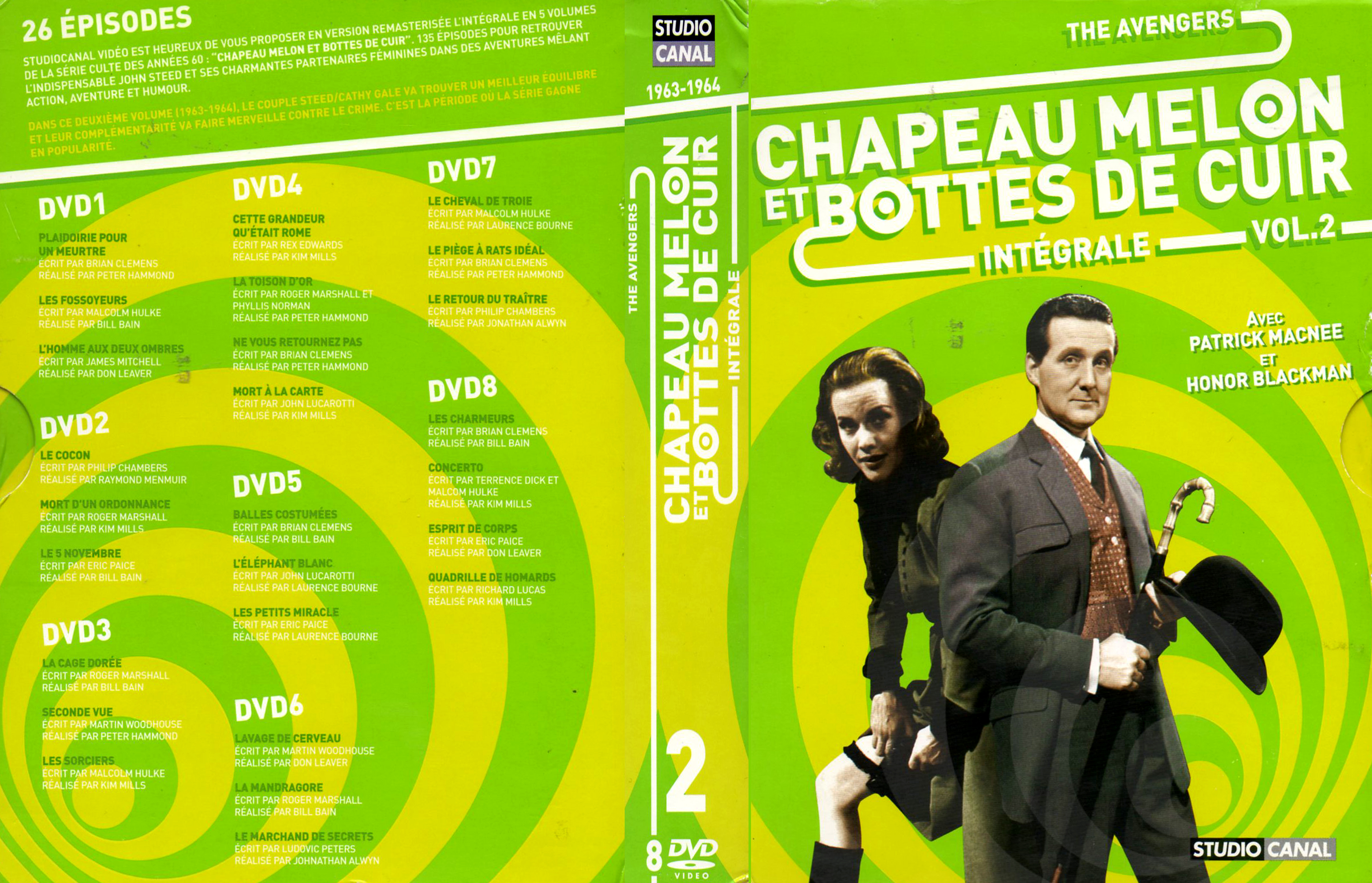 Jaquette DVD Chapeau melon et bottes de cuir Integrale vol 02