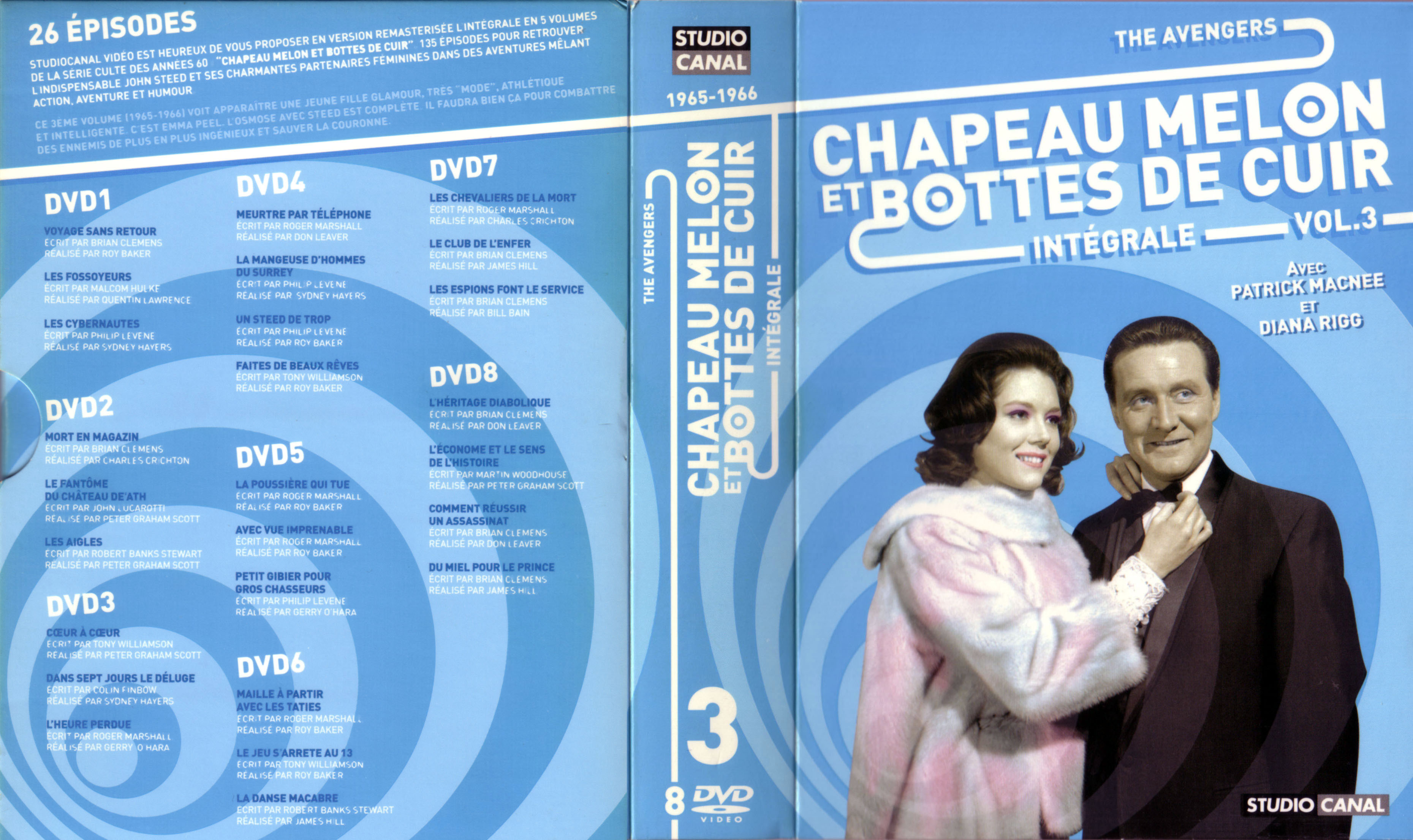 Jaquette DVD Chapeau melon et bottes de cuir Integrale vol 03