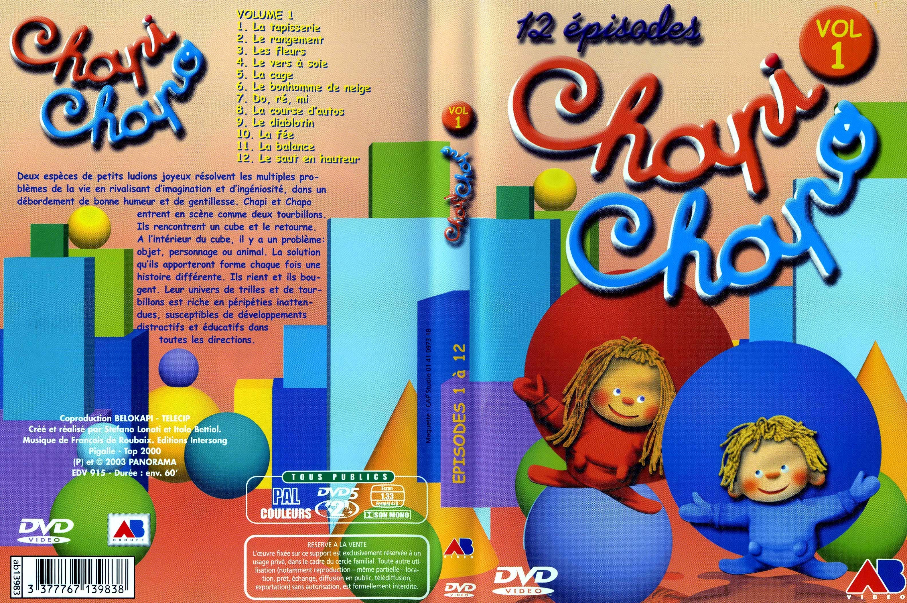 Jaquette DVD Chapi Chapo vol 01