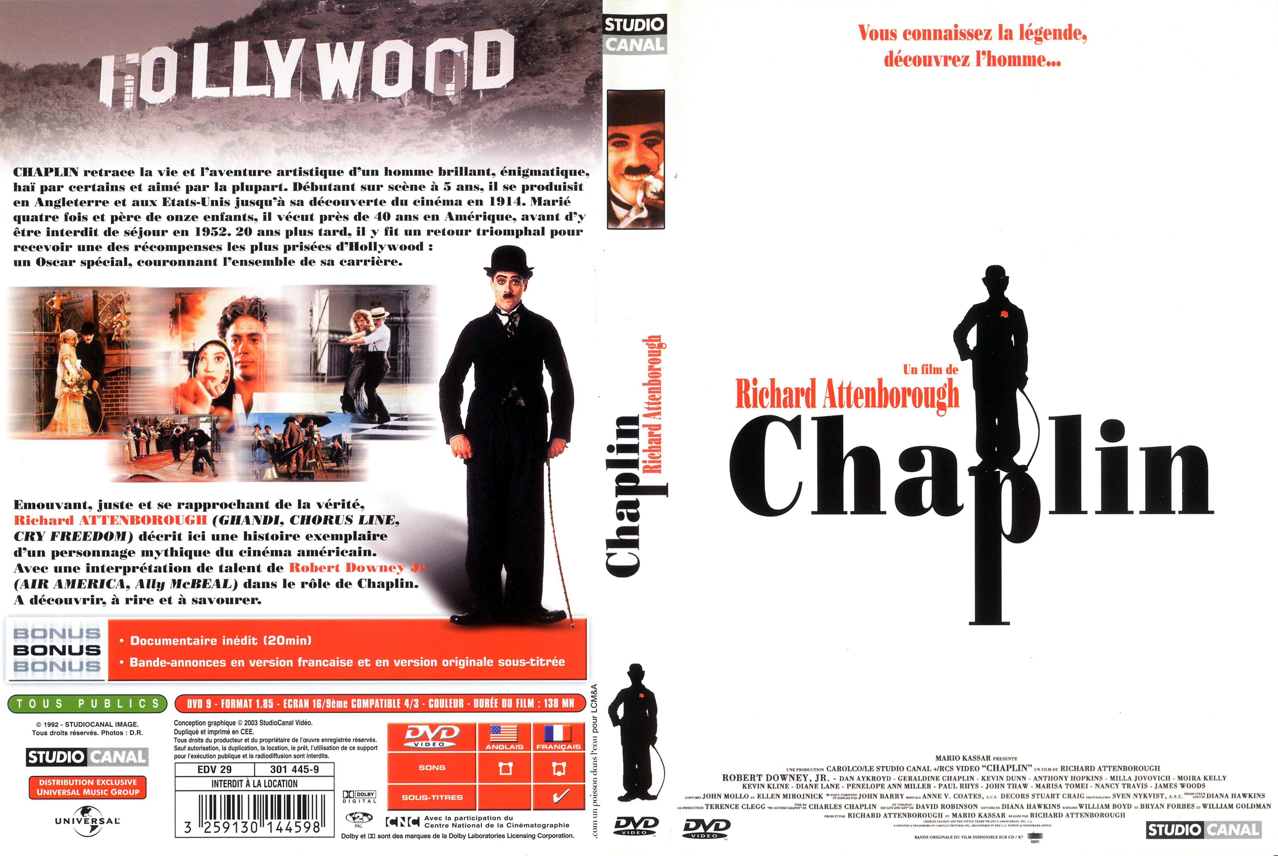 Jaquette DVD Chaplin