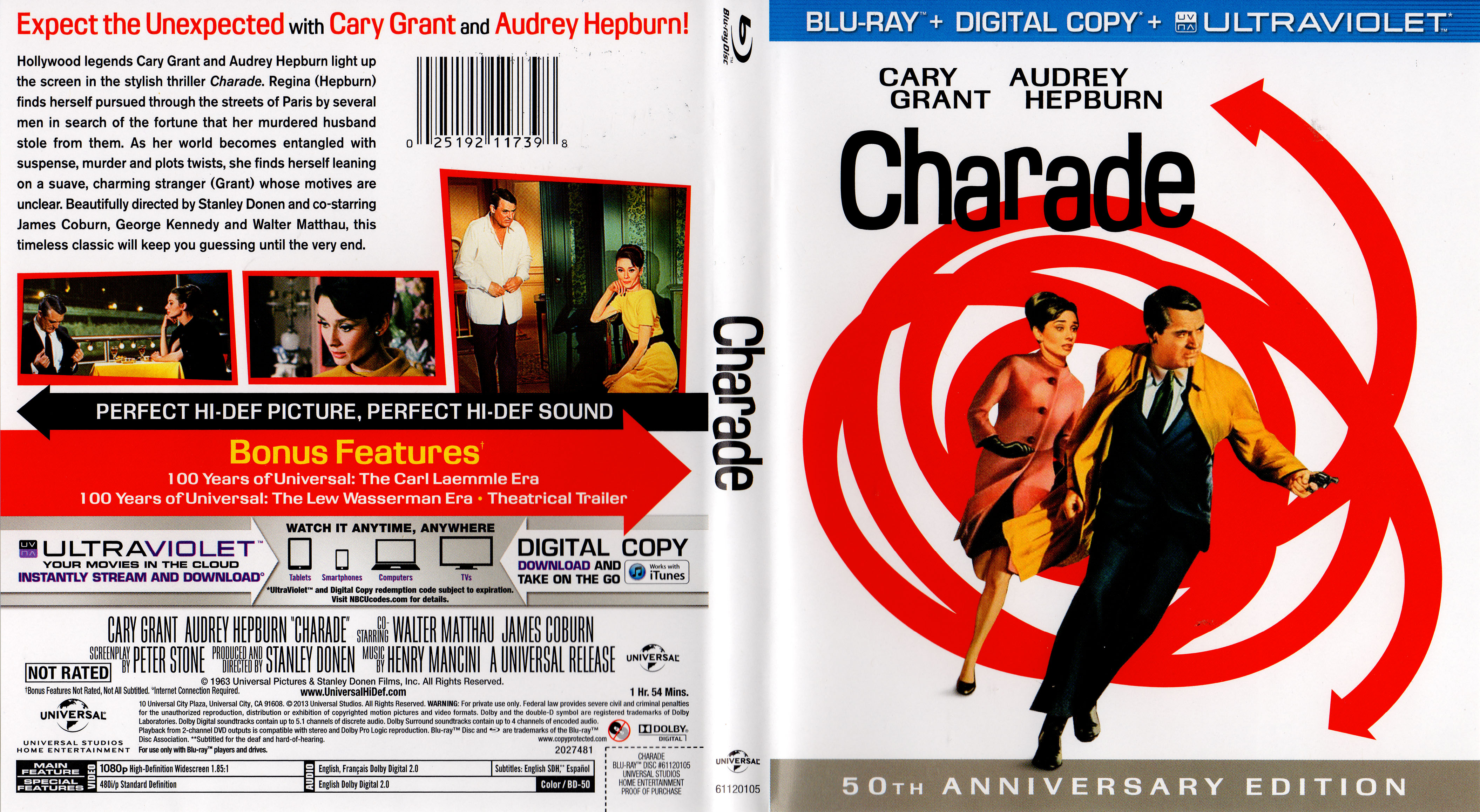 Jaquette DVD Charade Zone 1 (BLU-RAY)