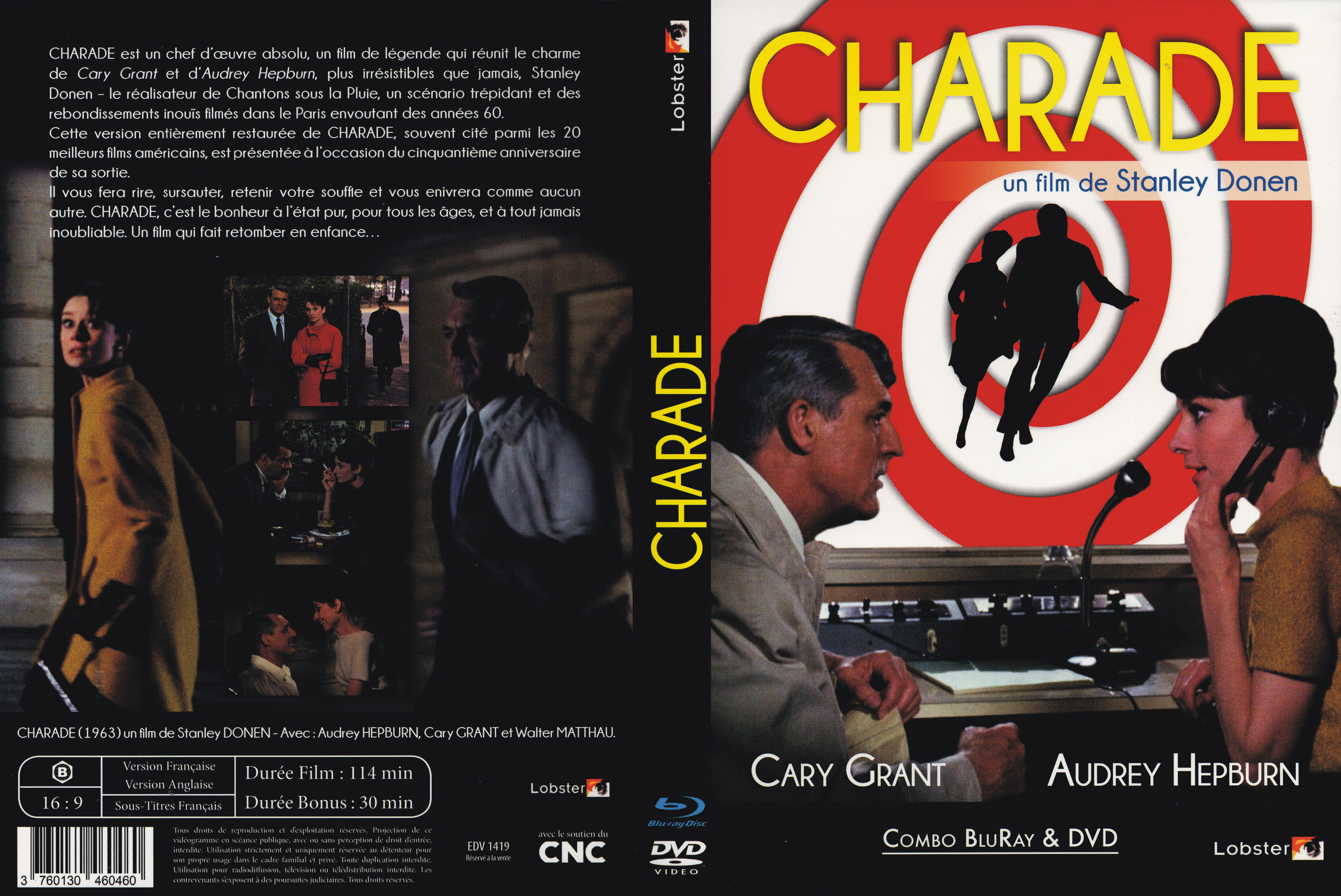 Jaquette DVD Charade (BLU-RAY)