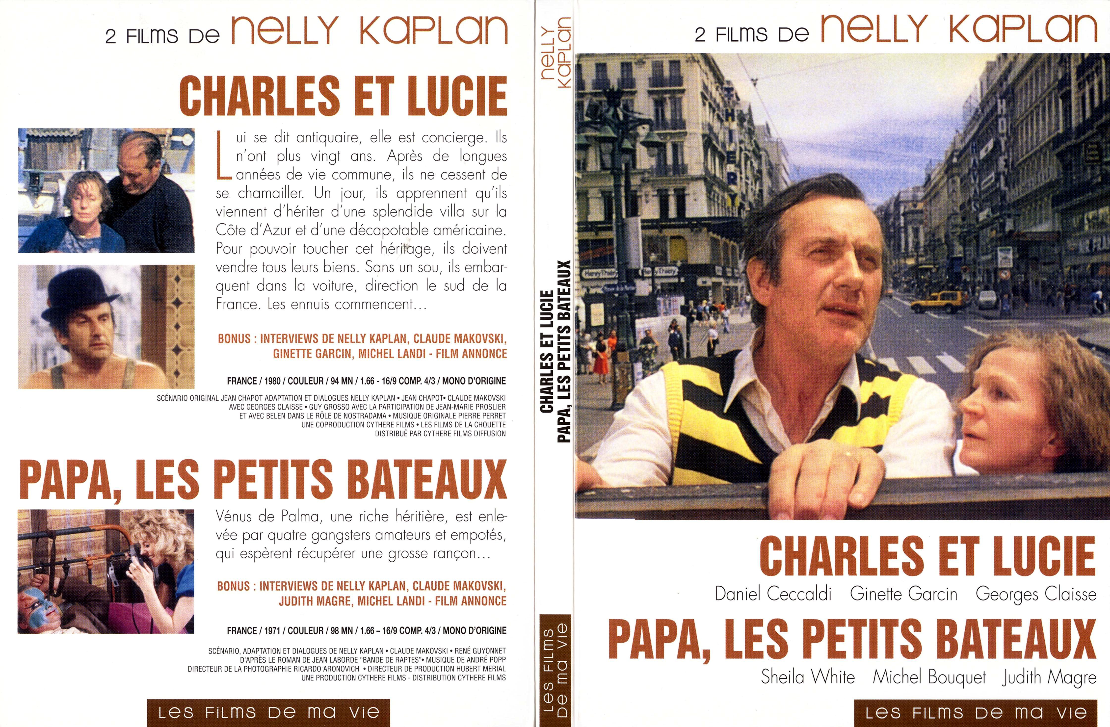 Jaquette DVD Charles et Lucie + Papa les petits bateaux