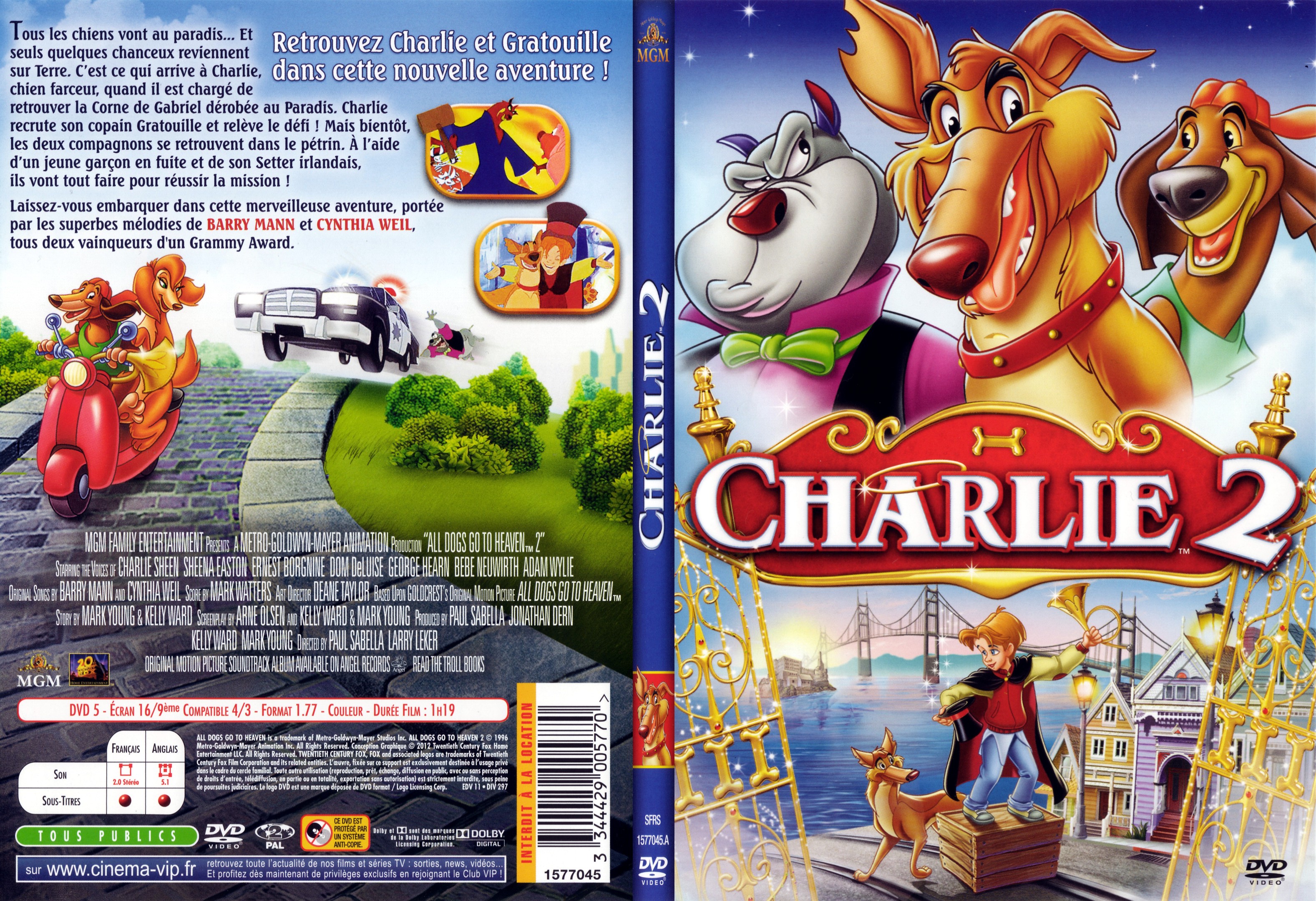 Jaquette DVD Charlie 2 - SLIM