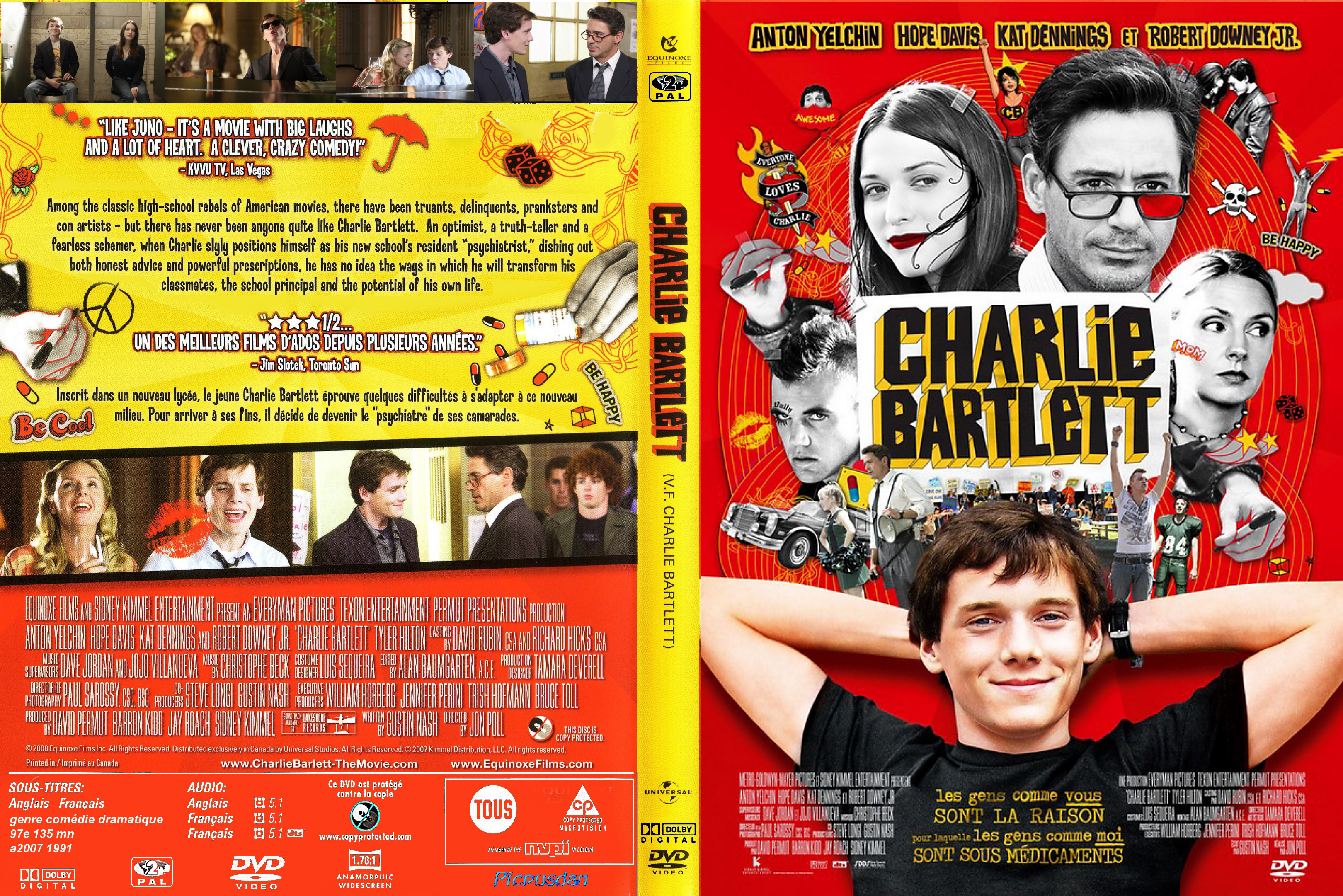Jaquette DVD Charlie Bartlett custom