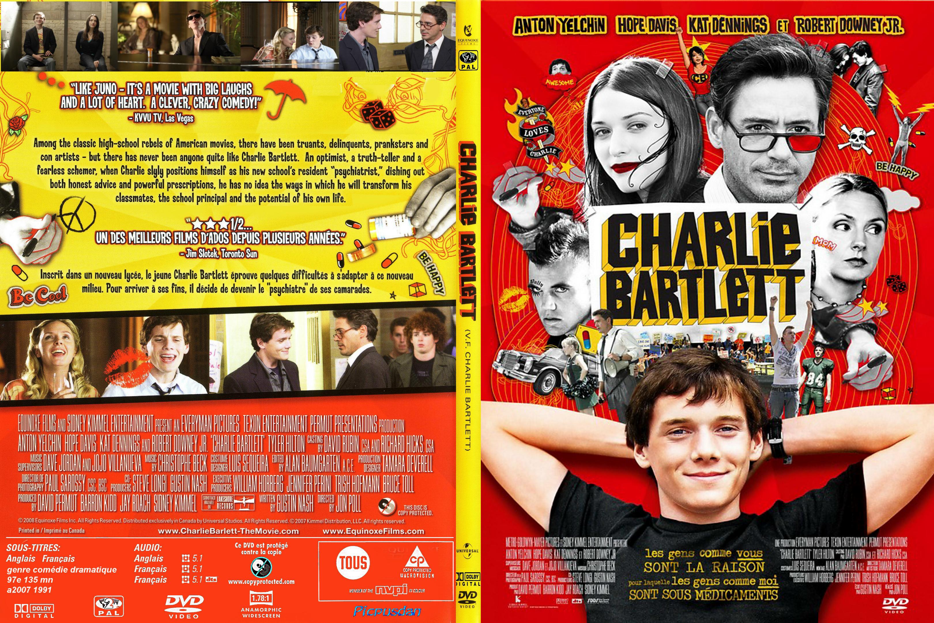 Jaquette DVD Charlie Bartlett custom - SLIM