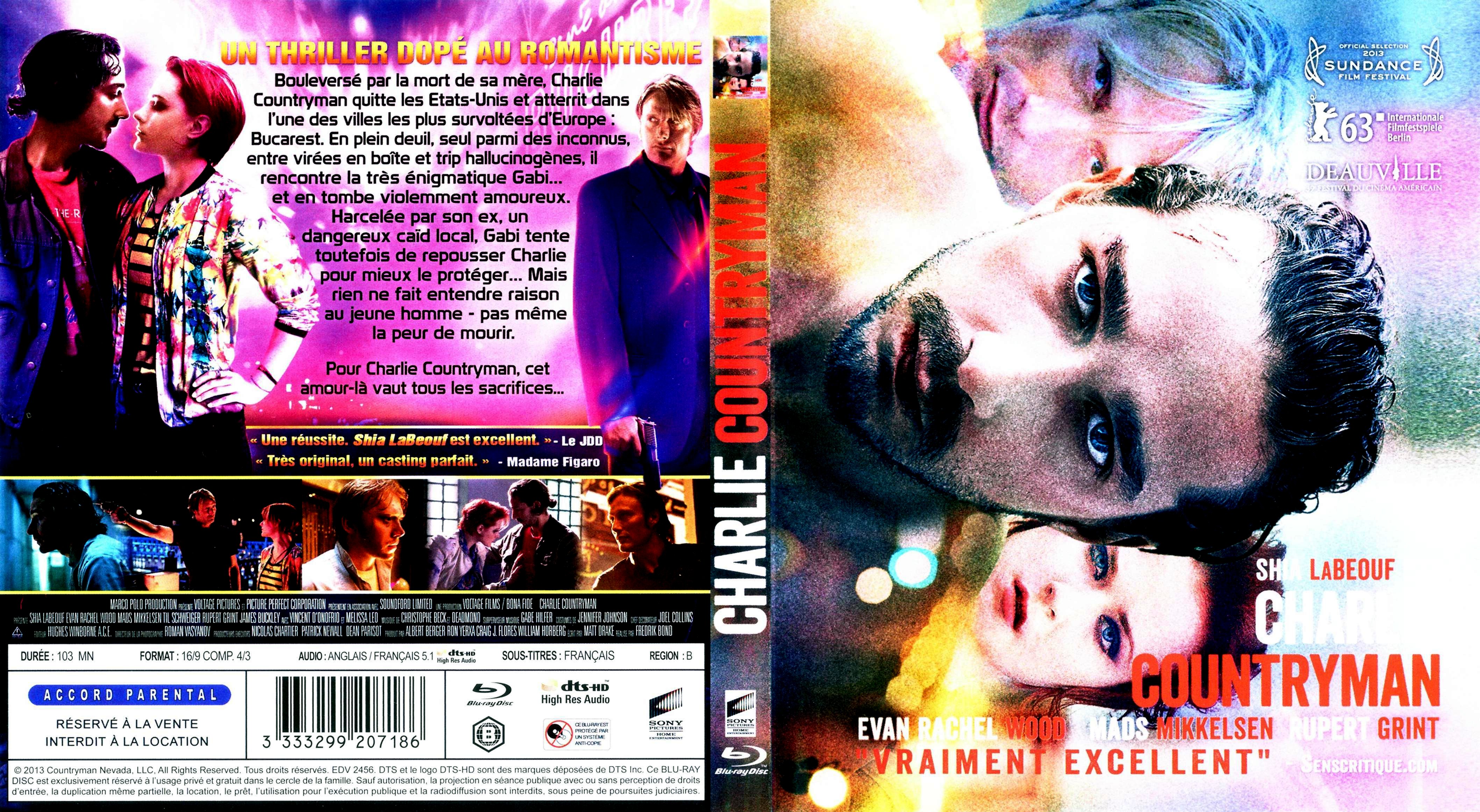 Jaquette DVD Charlie Countryman (BLU-RAY)