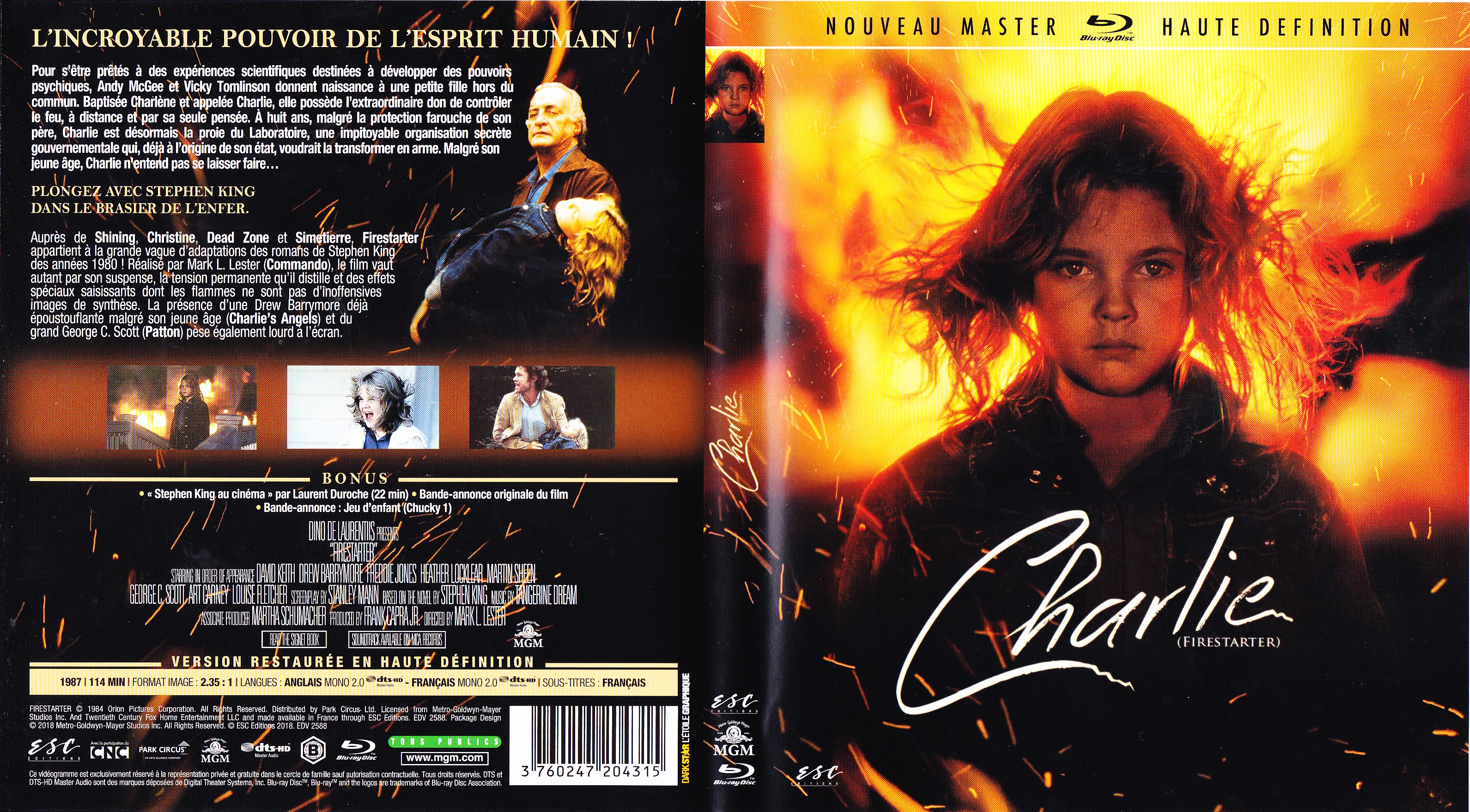 Jaquette DVD Charlie - Firestarter (BLU-RAY)