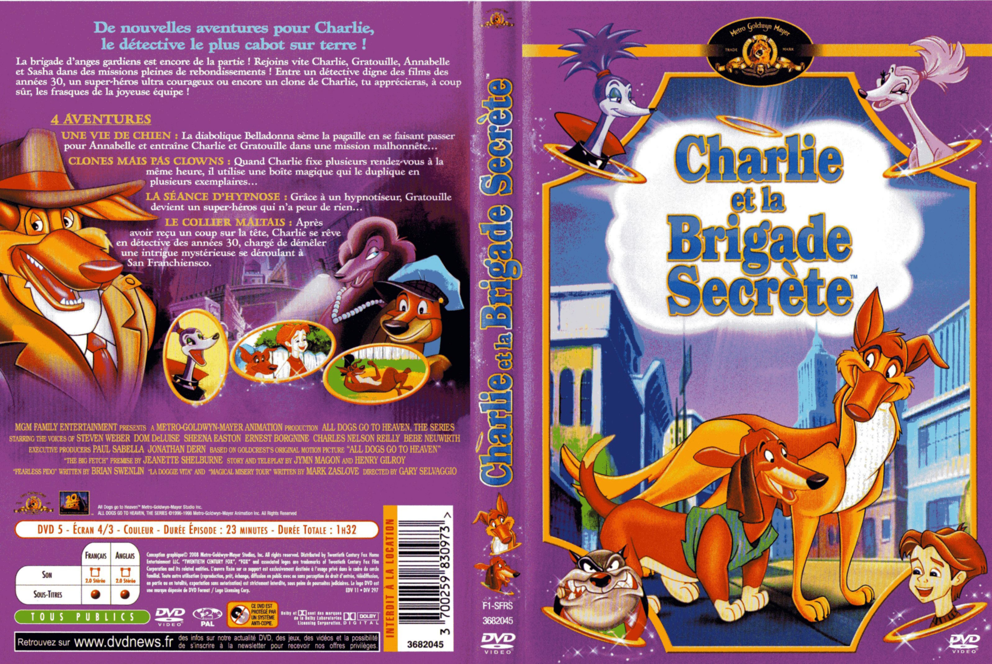 Jaquette DVD Charlie et la brigade secrte