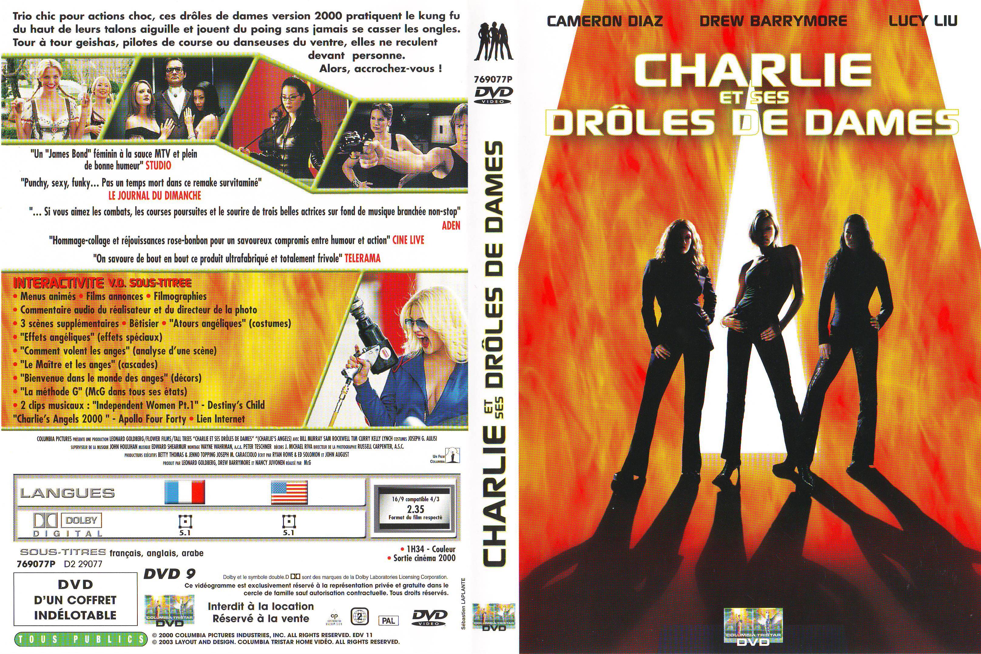 Jaquette DVD Charlie et ses droles de dames v3