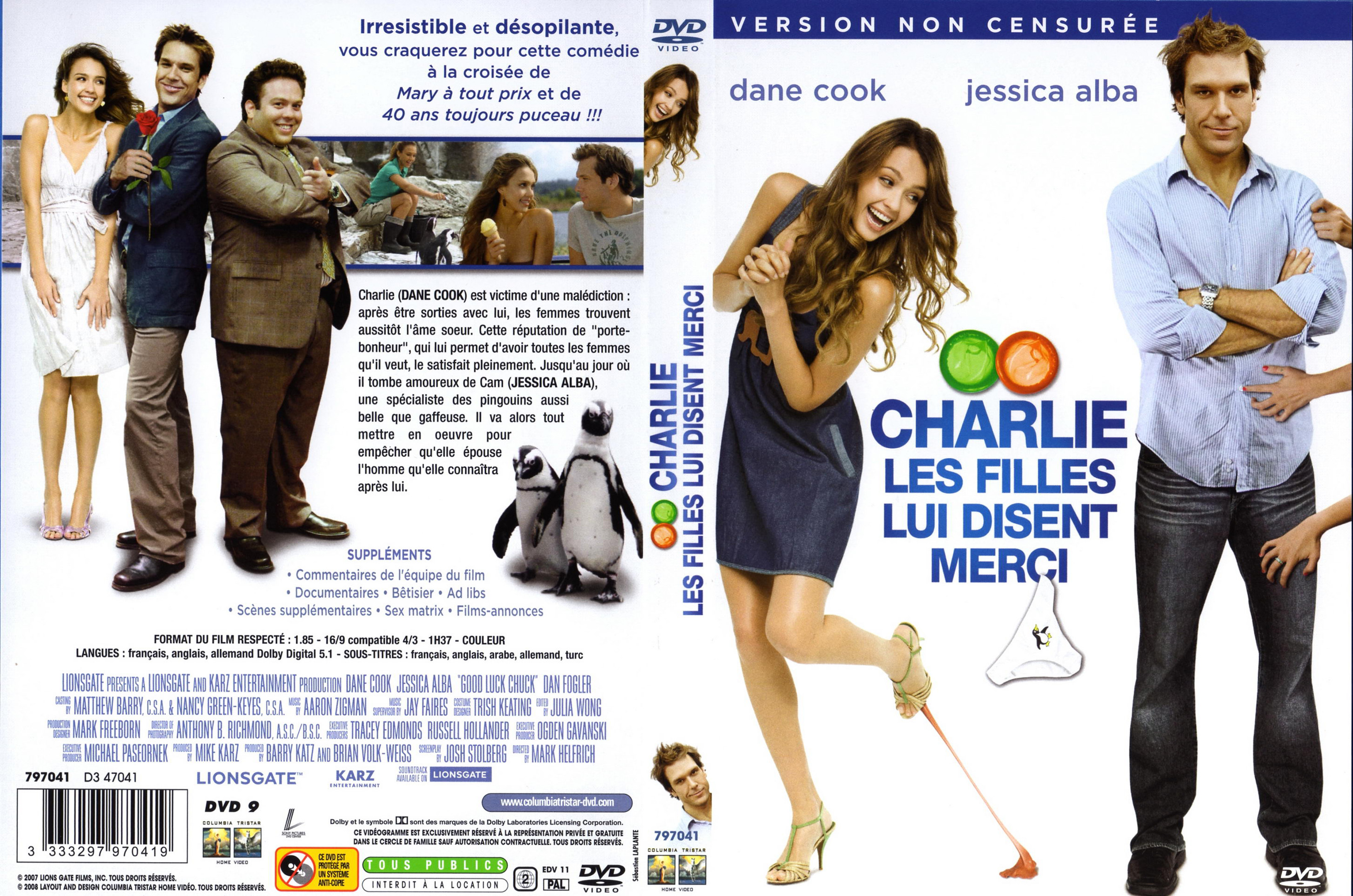 Jaquette DVD Charlie les filles lui disent merci