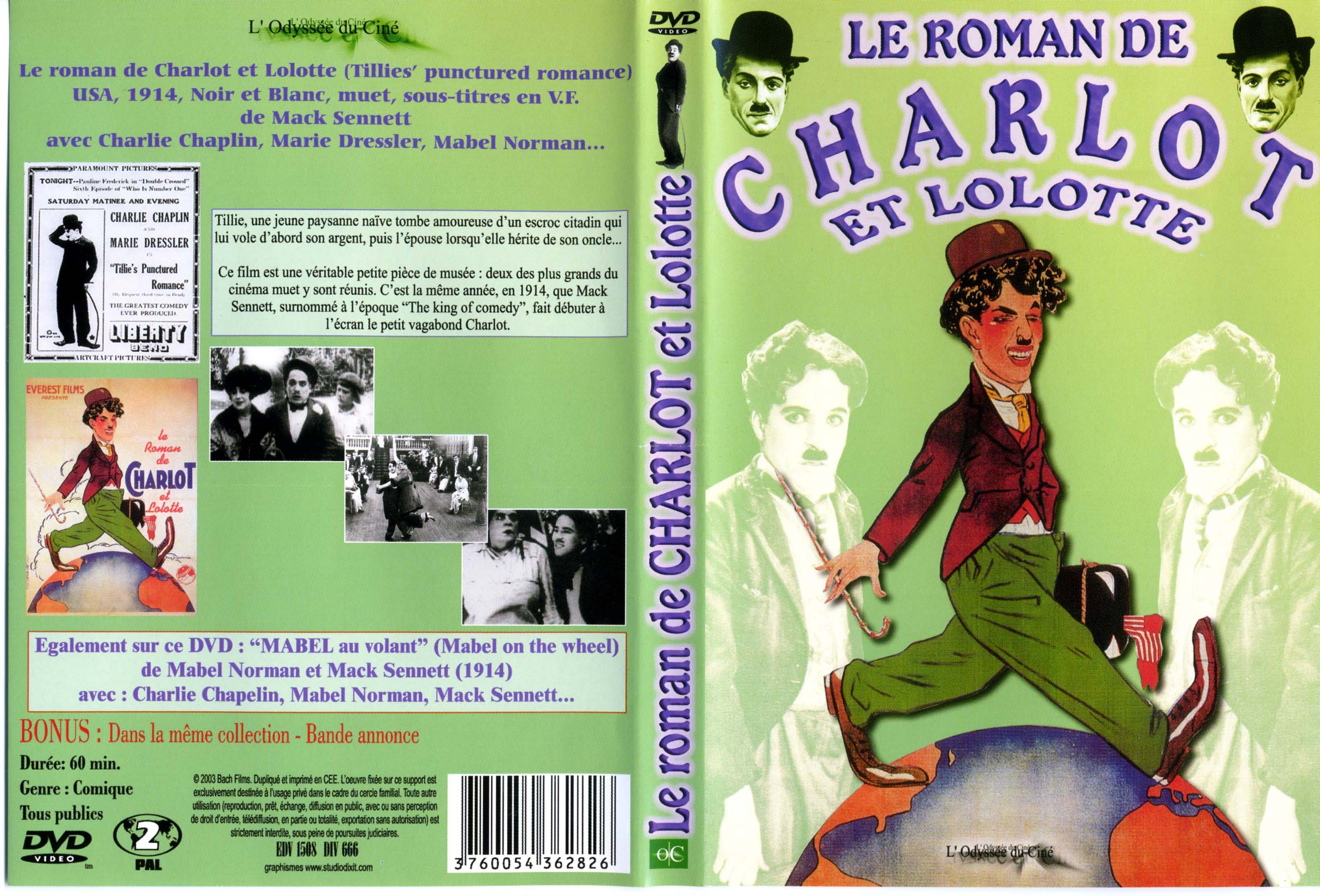 Jaquette DVD Charlot et Lolotte