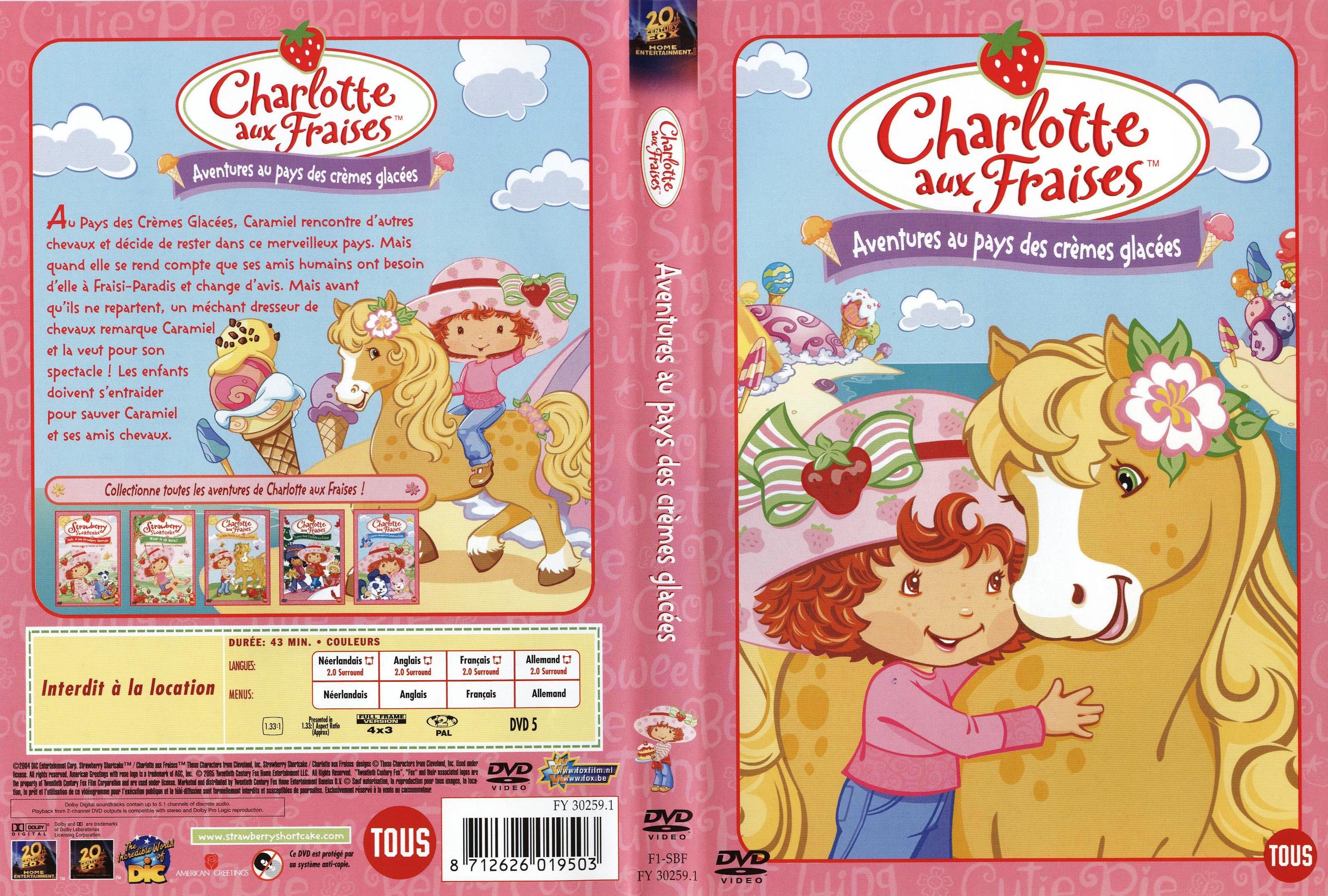 Jaquette DVD Charlotte aux fraises - Au pays des crmes glaces