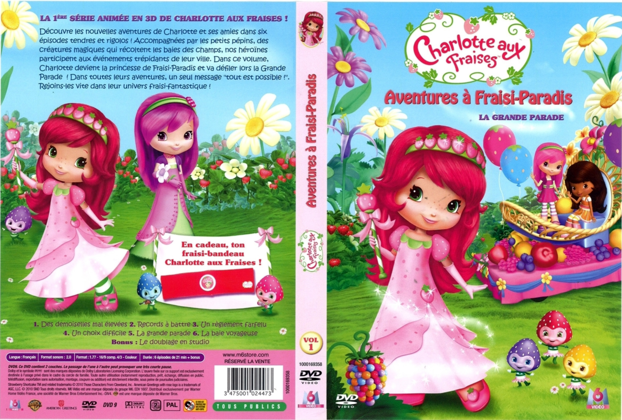Jaquette DVD Charlotte aux fraises - Aventure  Fraisi-Paradis vol 01