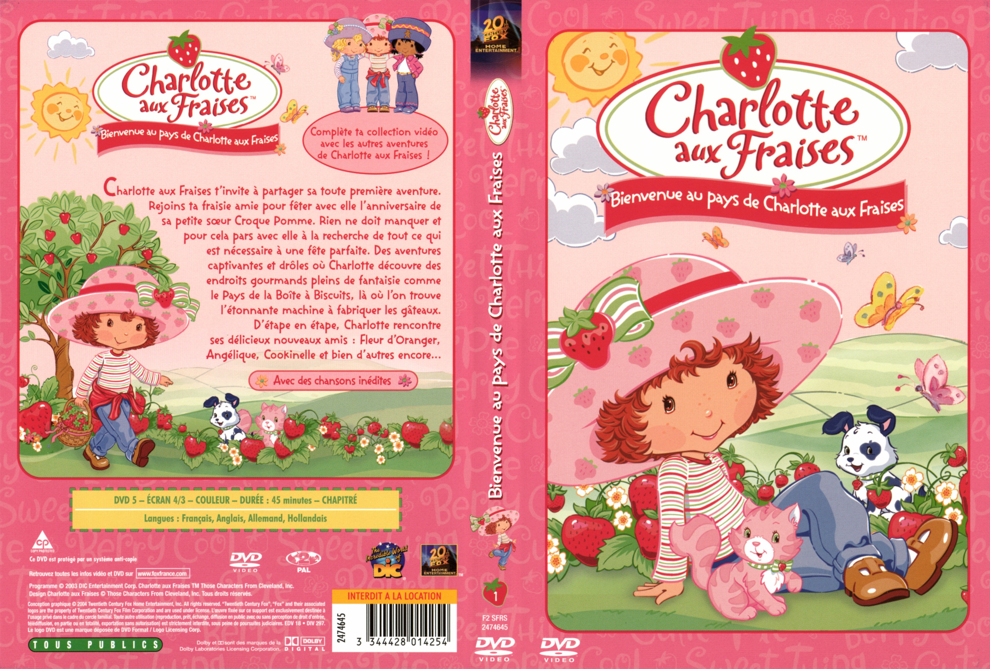 Jaquette DVD Charlotte aux fraises - Bienvenue au pays de Charlotte aux fraises