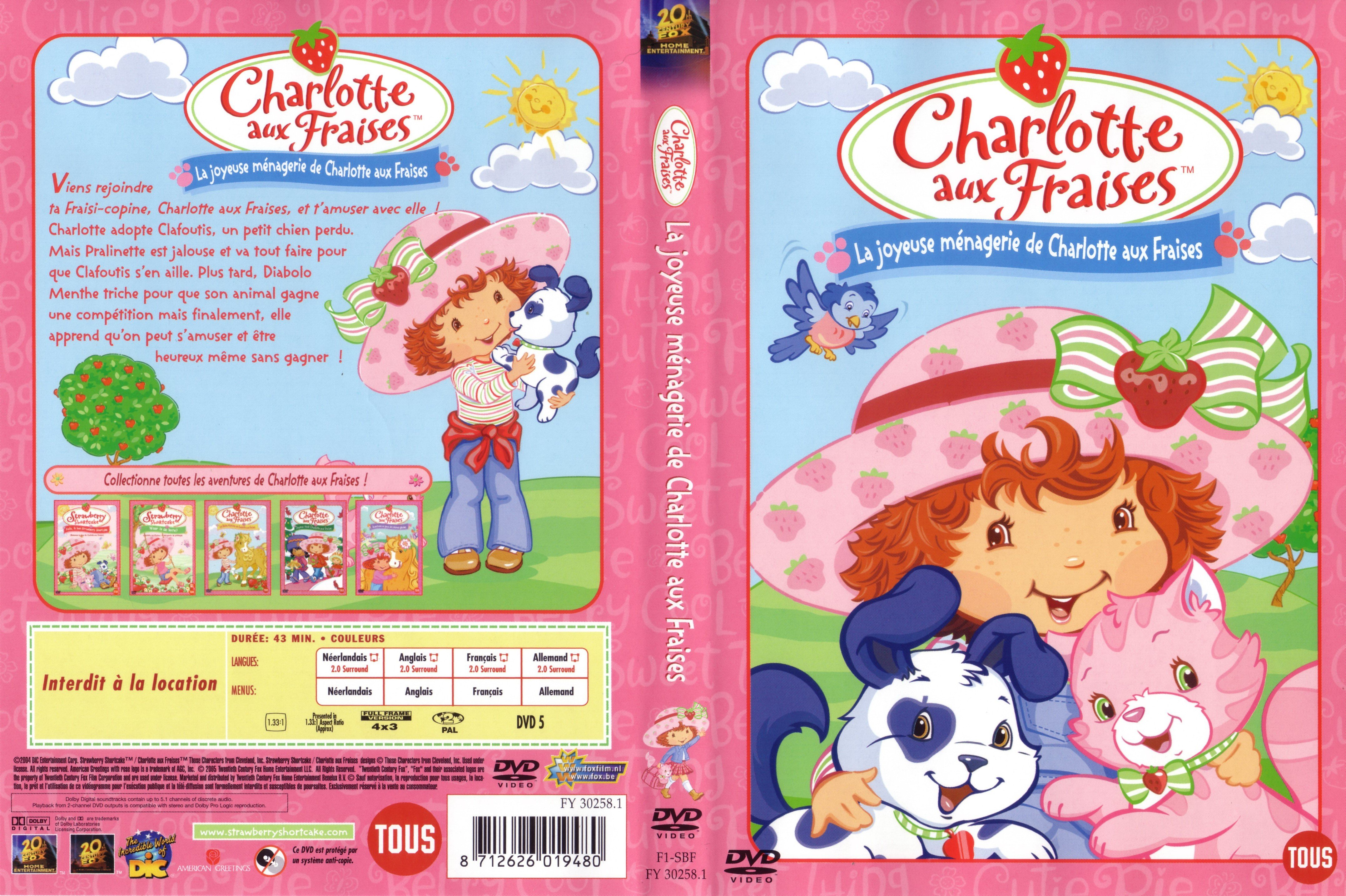 Jaquette DVD Charlotte aux fraises - La joyeuse mnagerie