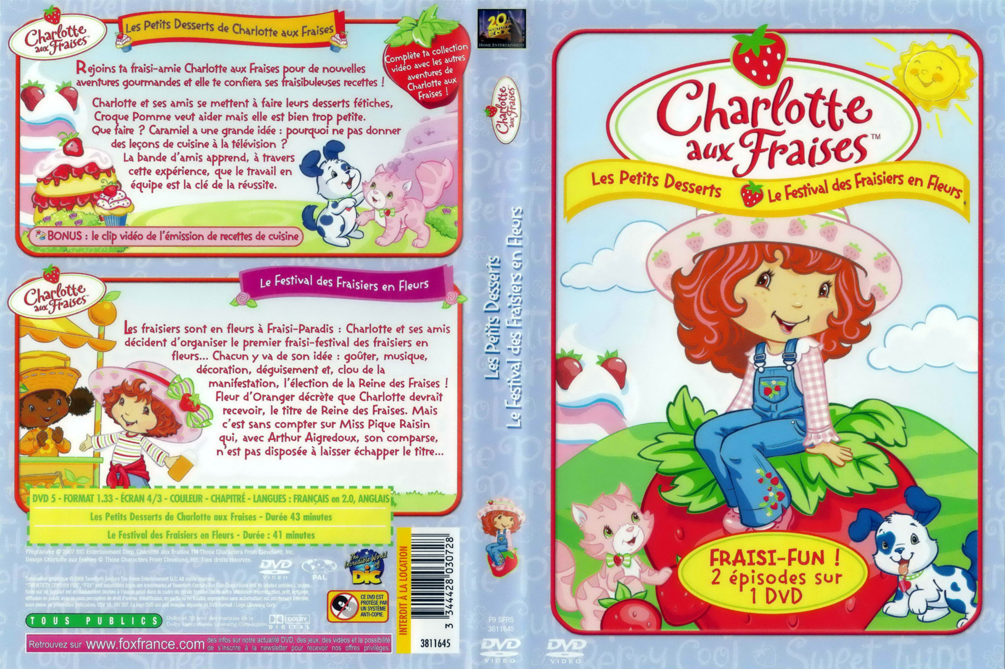 Jaquette DVD Charlotte aux fraises - Les petits desserts et le festival des fraisiers en fleurs