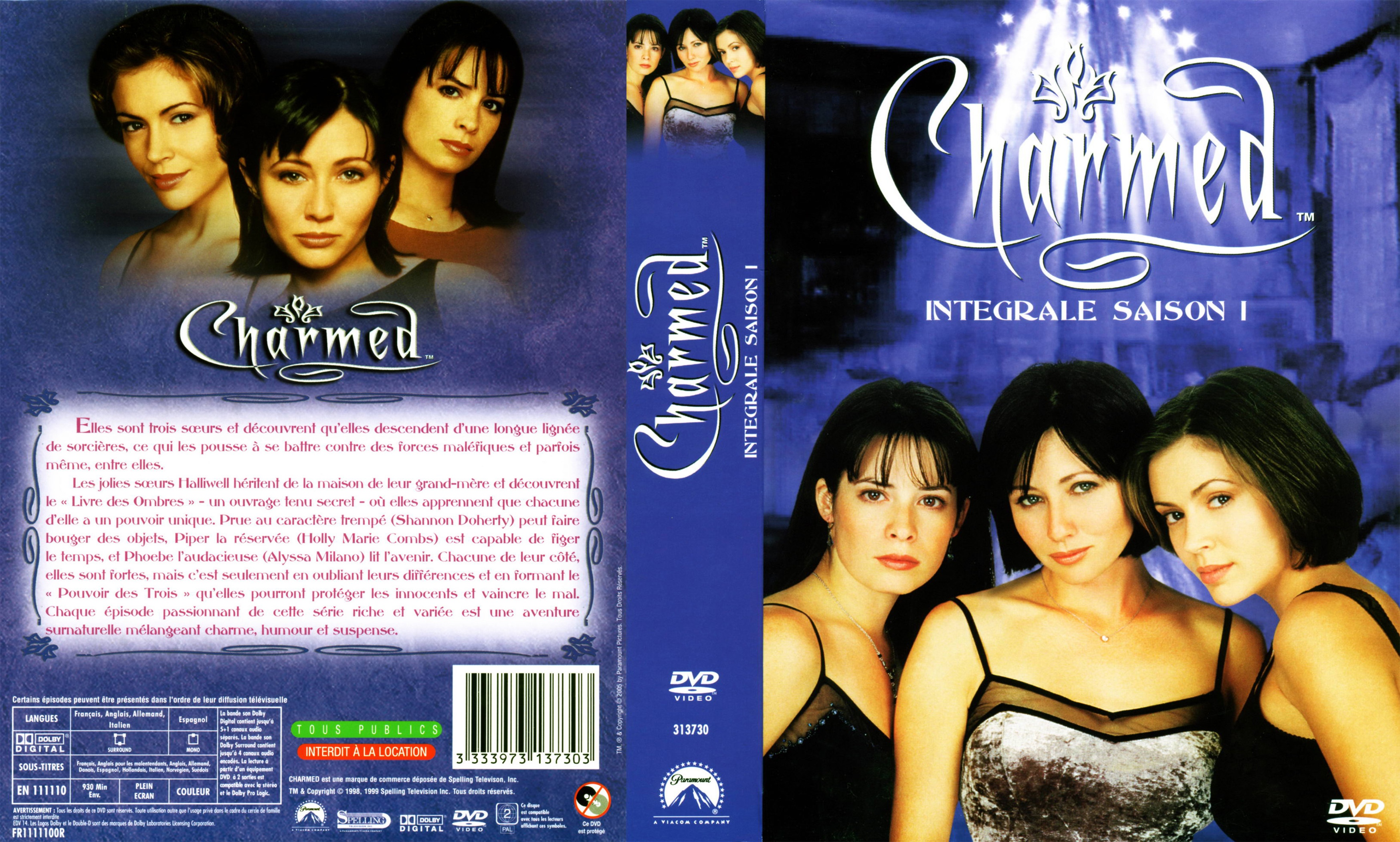 Jaquette DVD Charmed Saison 1 COFFRET v2