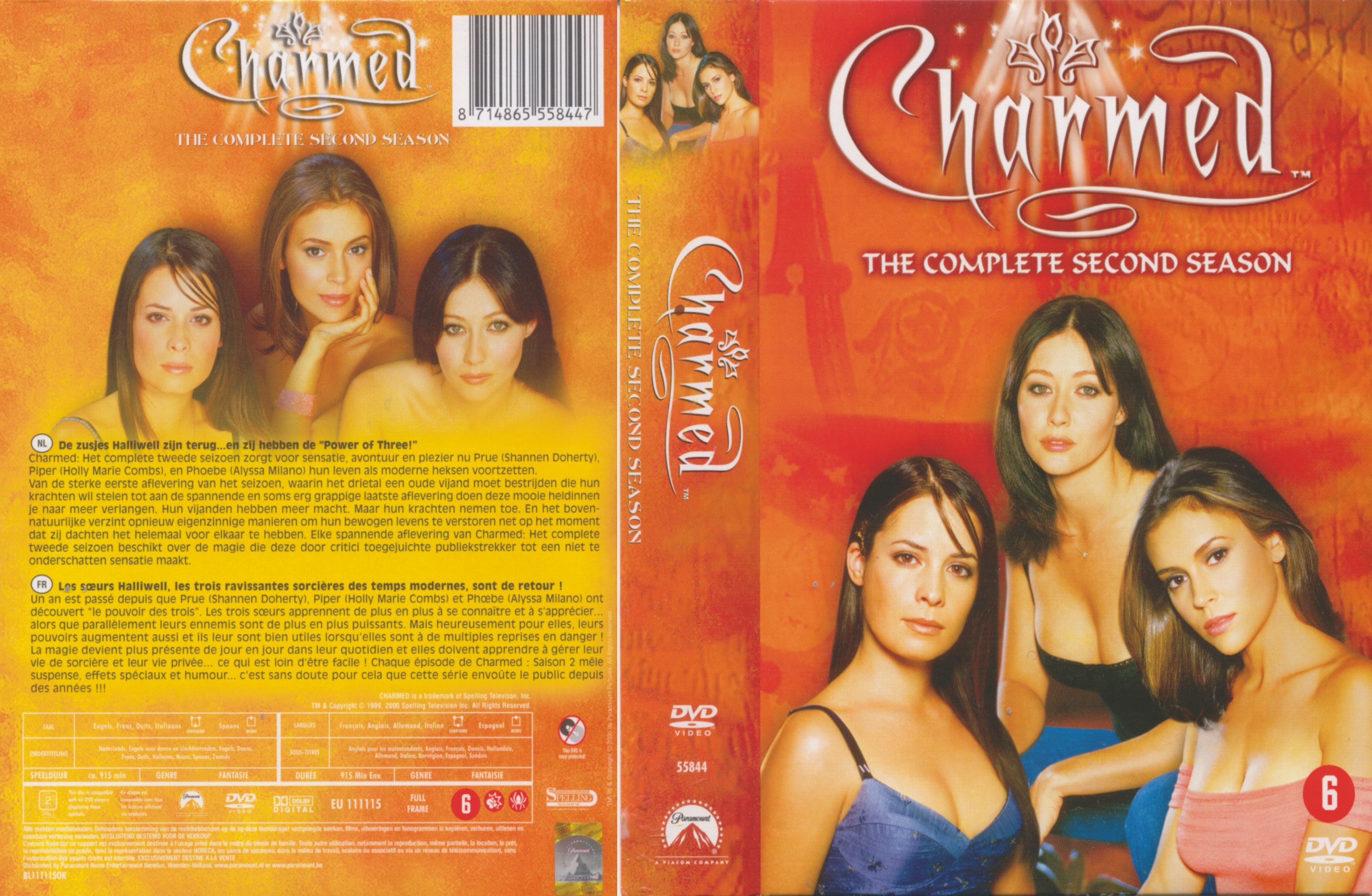 Jaquette DVD Charmed Saison 2 COFFRET