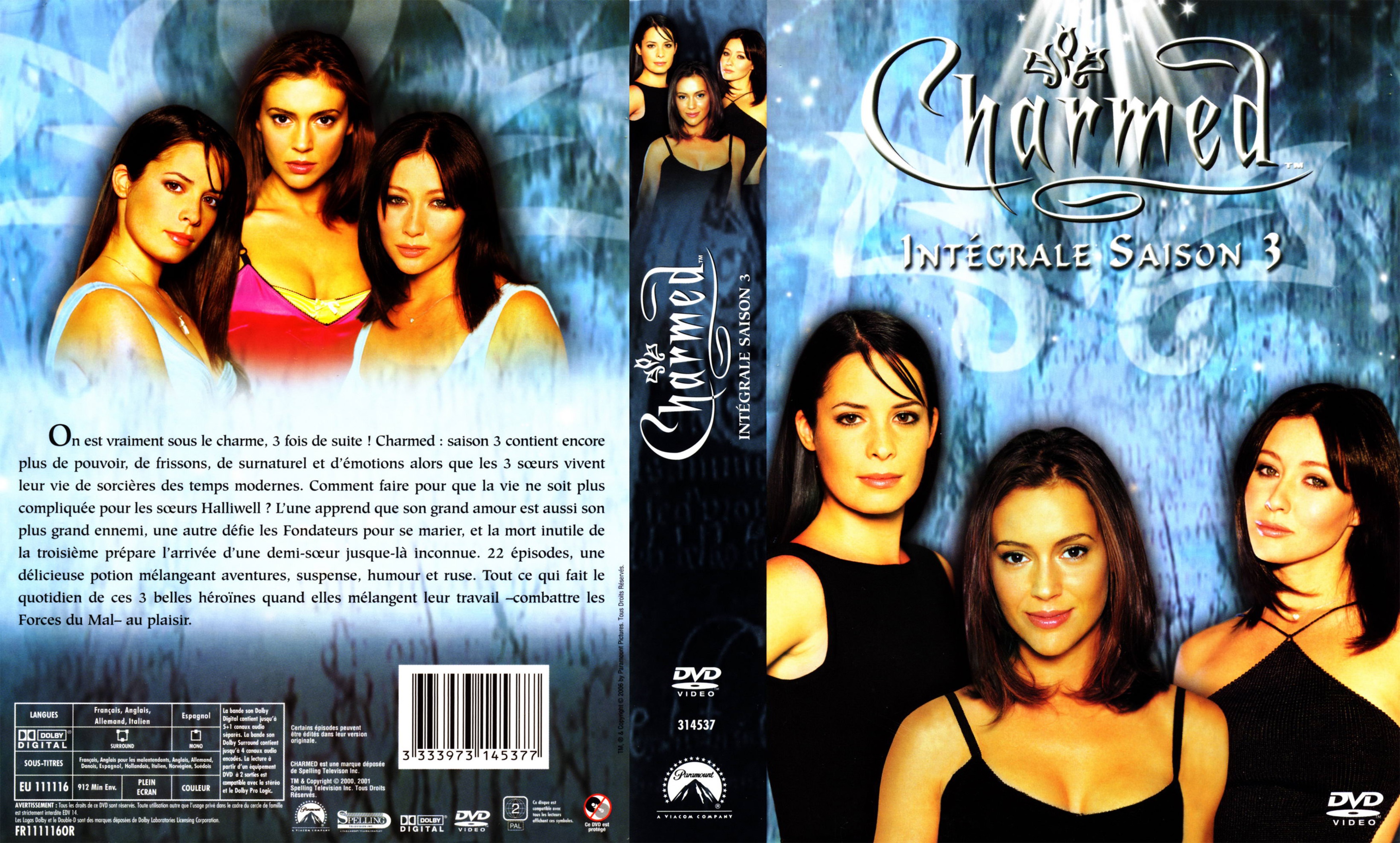 Jaquette DVD Charmed Saison 3 COFFRET v2