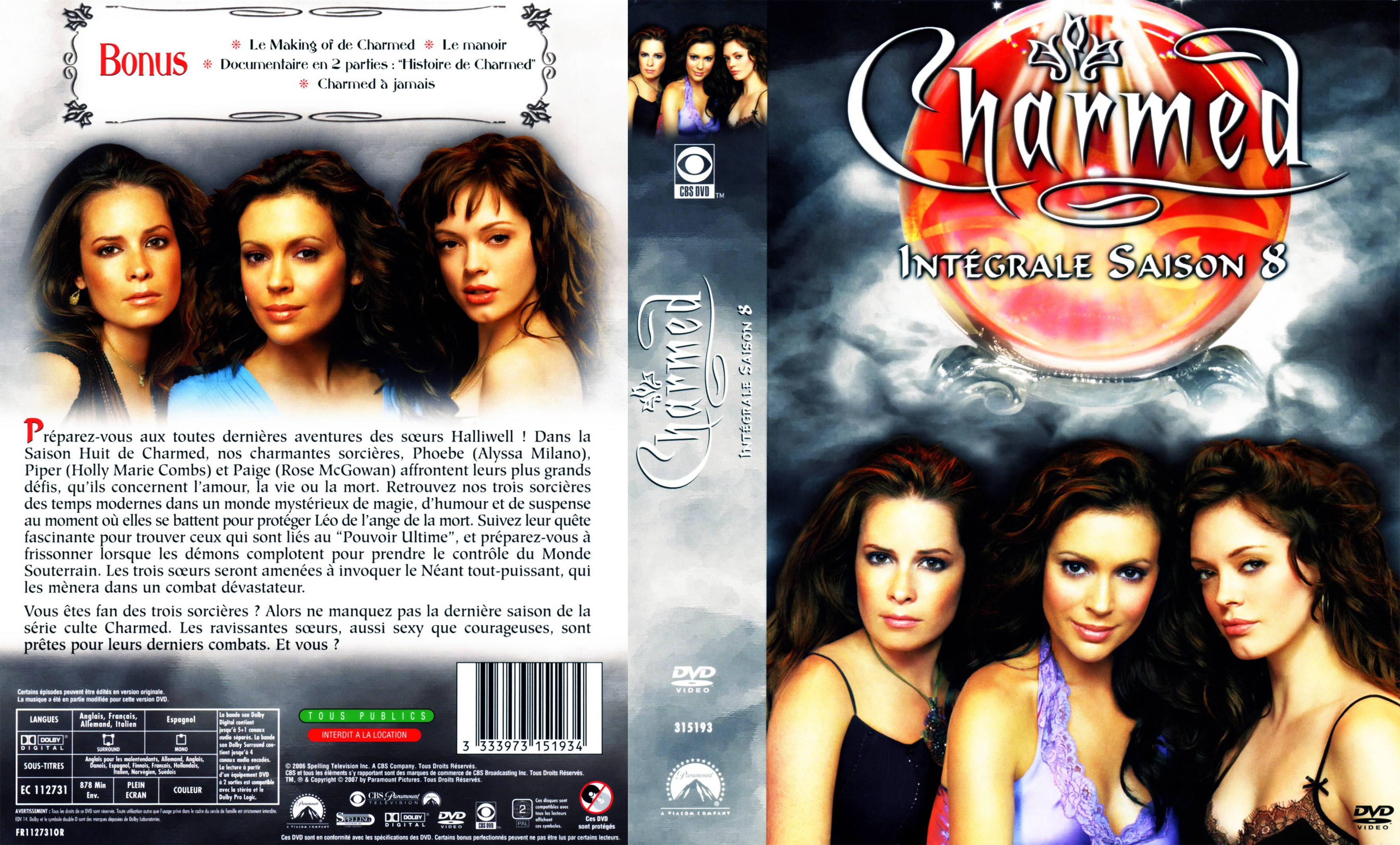 Jaquette DVD Charmed Saison 8 COFFRET v2