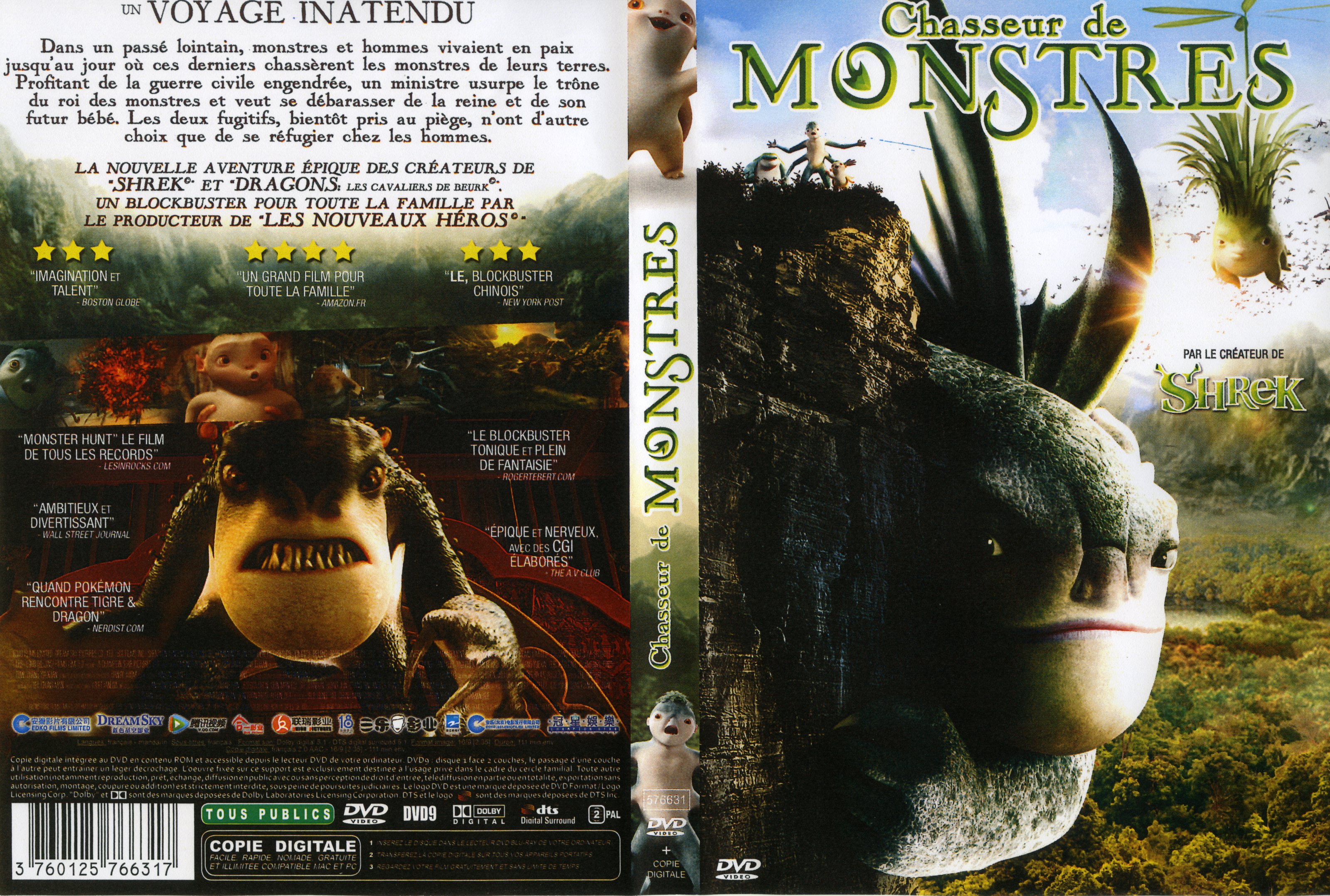 Jaquette DVD Chasseur de monstres