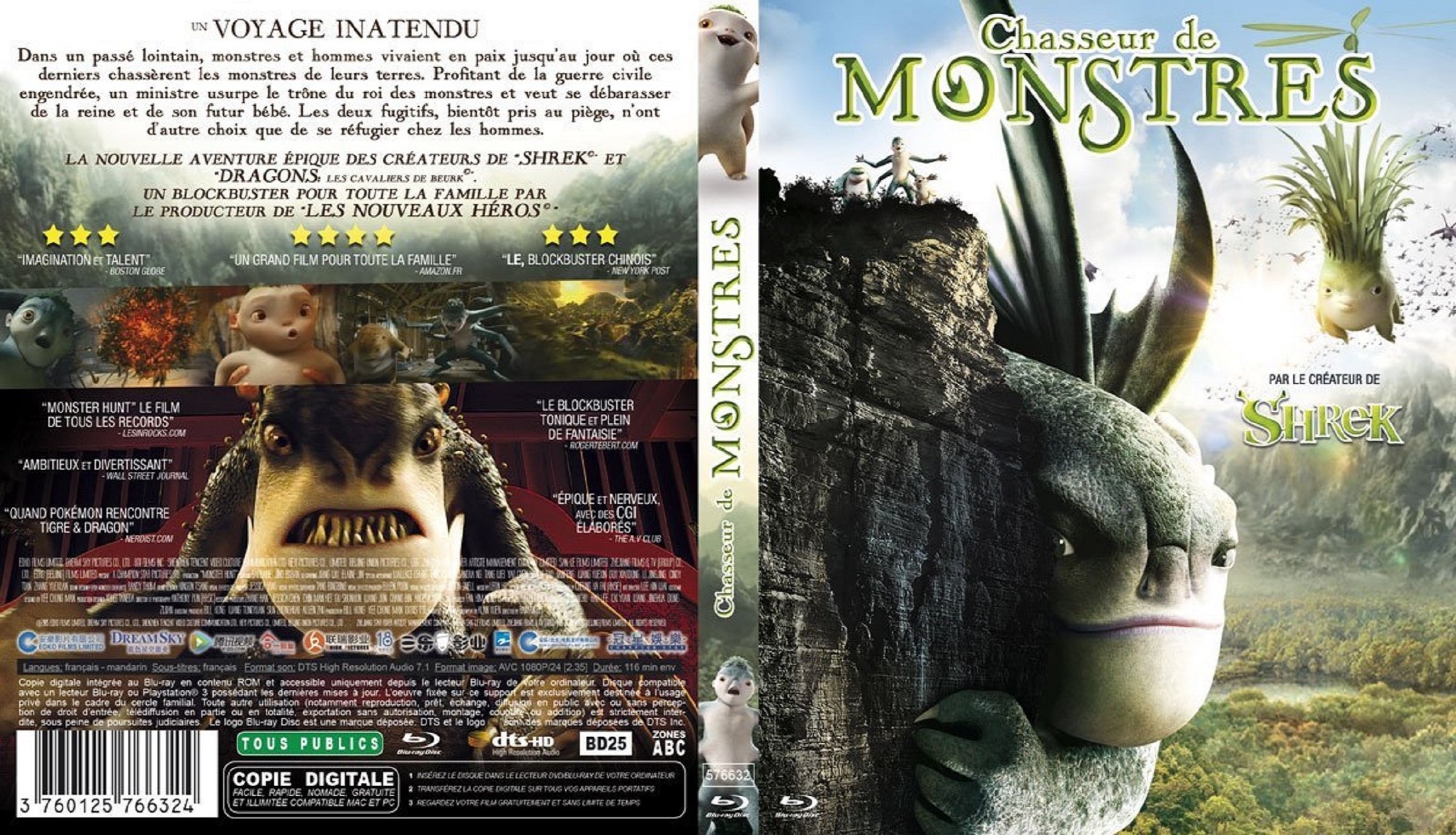 Jaquette DVD Chasseur de monstres (BLU-RAY)