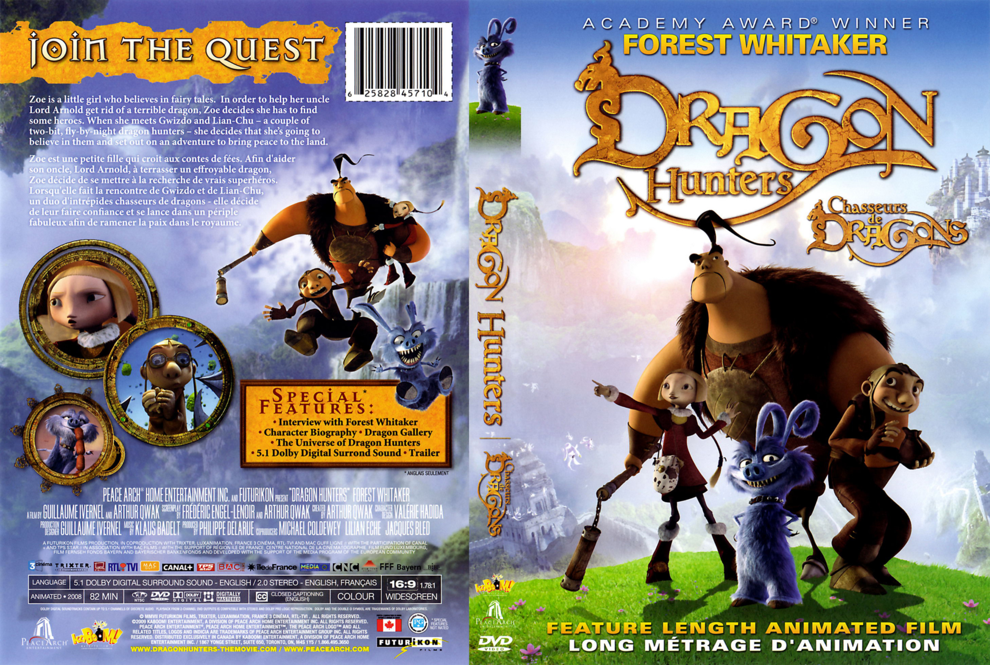 Jaquette DVD Chasseurs de dragons (Canadienne)