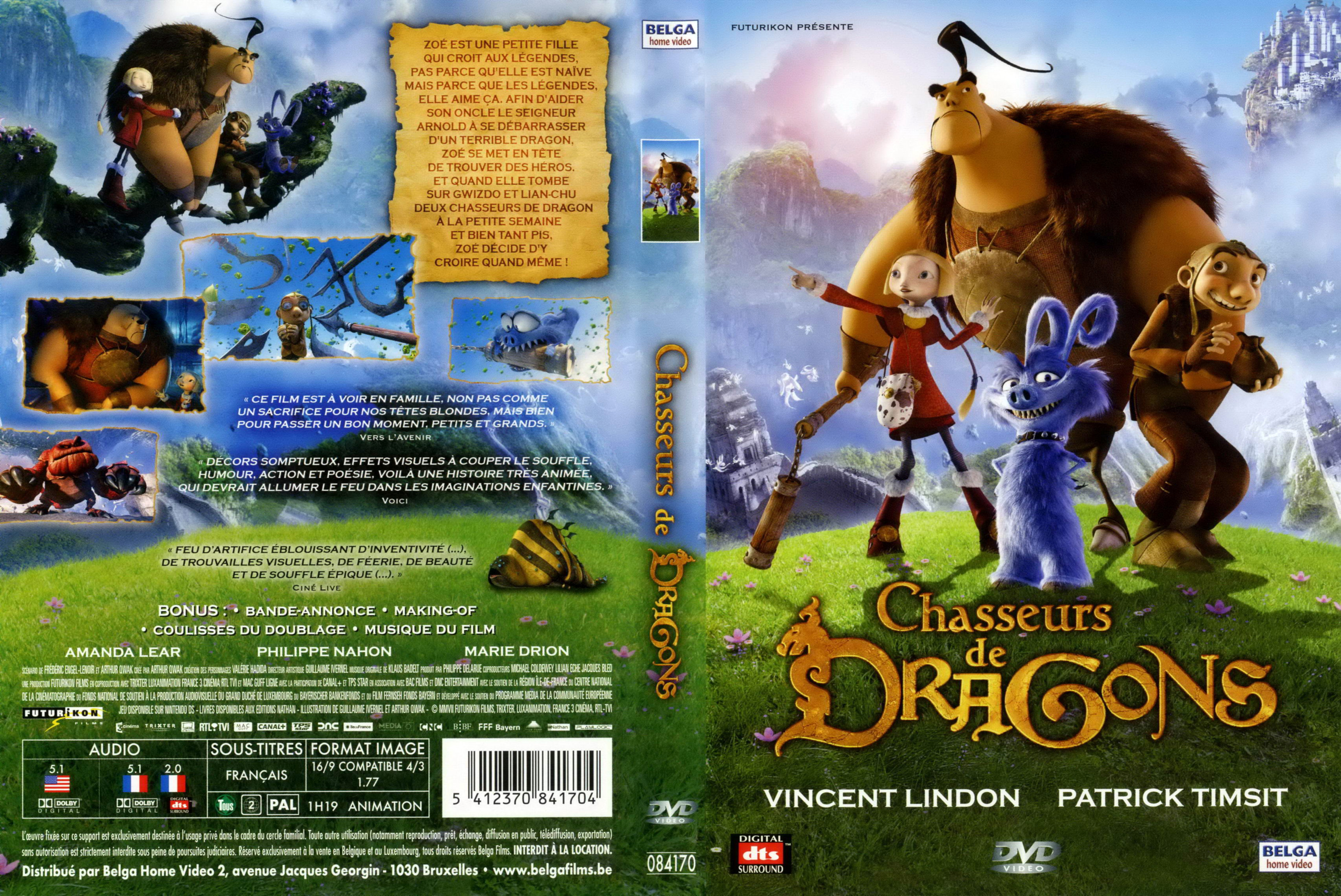 Jaquette DVD Chasseurs de dragons v2