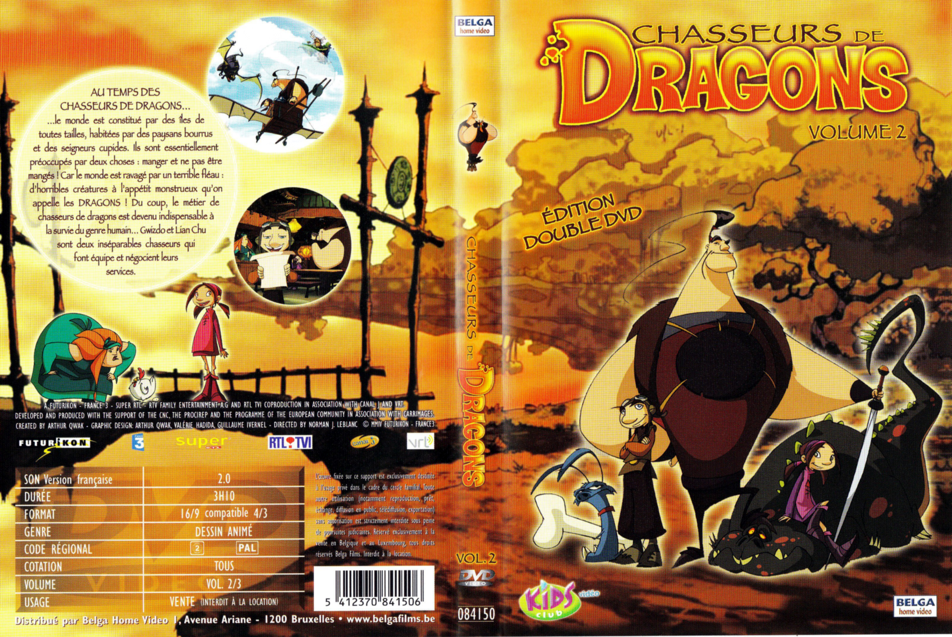 Jaquette DVD Chasseurs de dragons vol 2