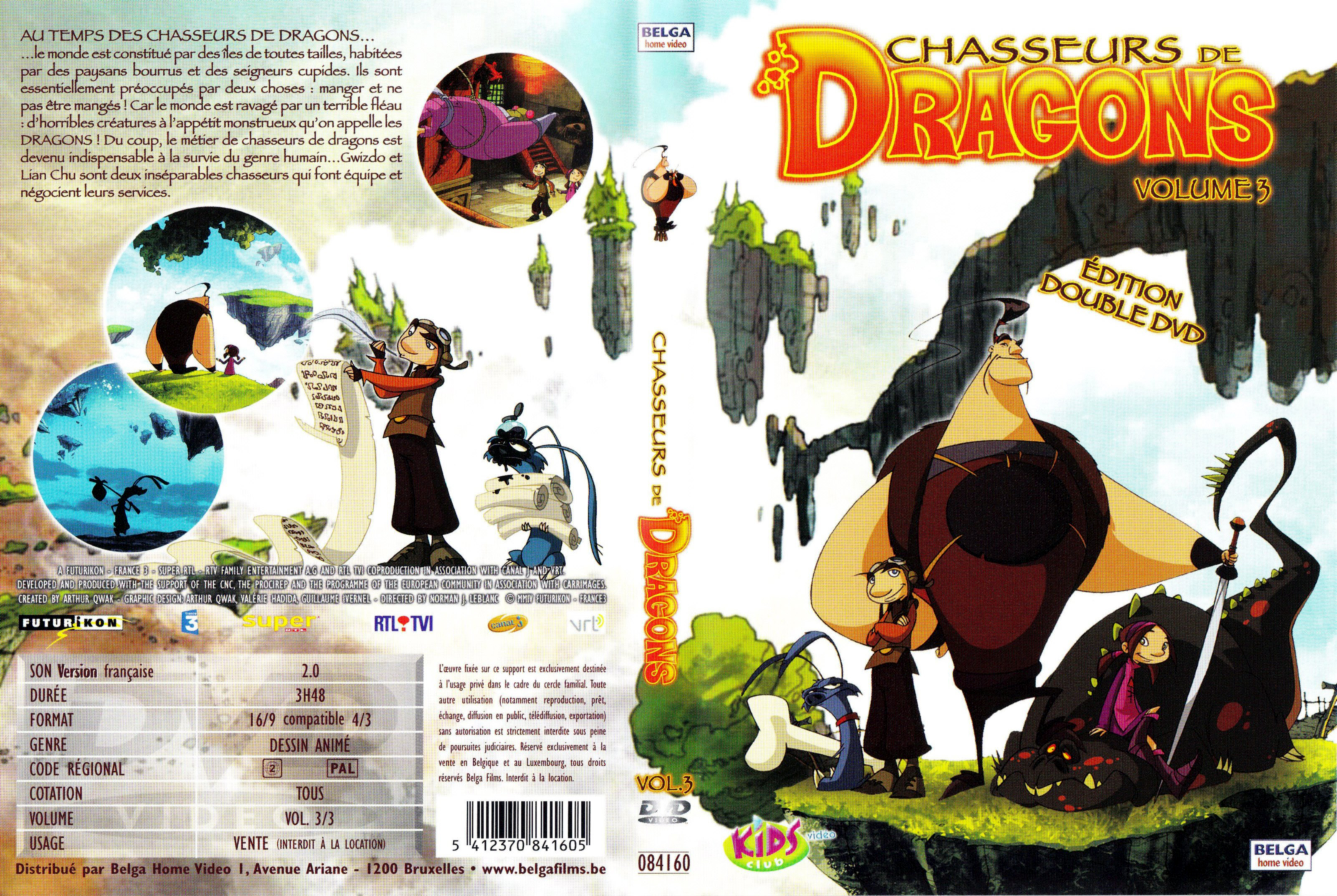 Jaquette DVD Chasseurs de dragons vol 3