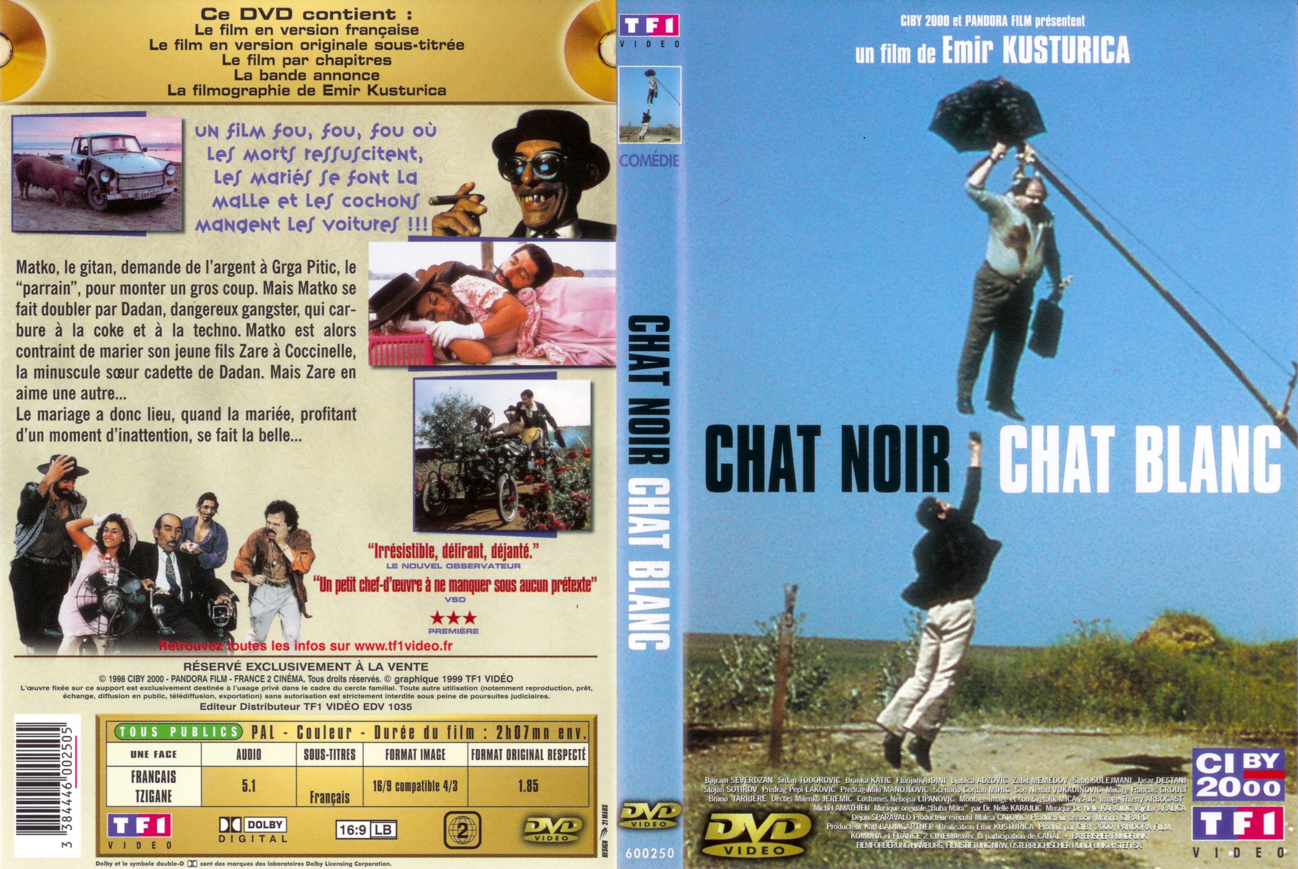 Jaquette DVD Chat noir chat blanc