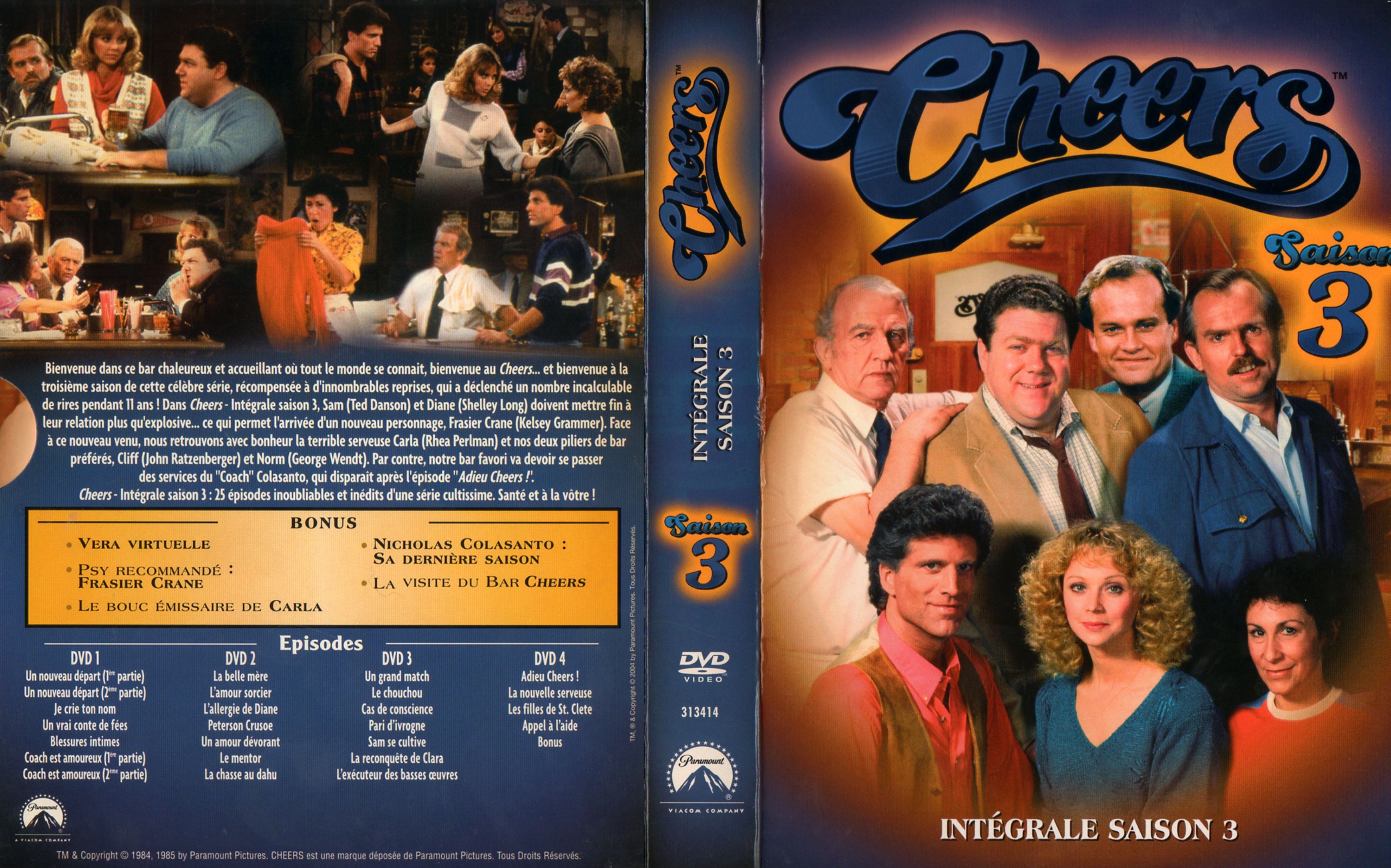 Jaquette DVD Cheers Saison 3