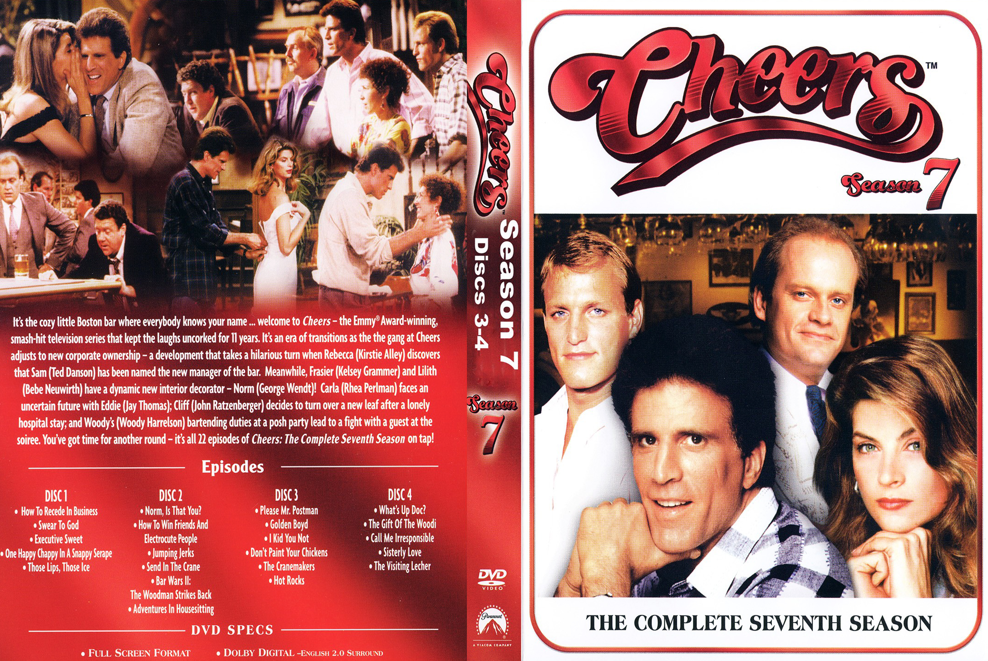 Jaquette DVD Cheers Saison 7 Zone 1