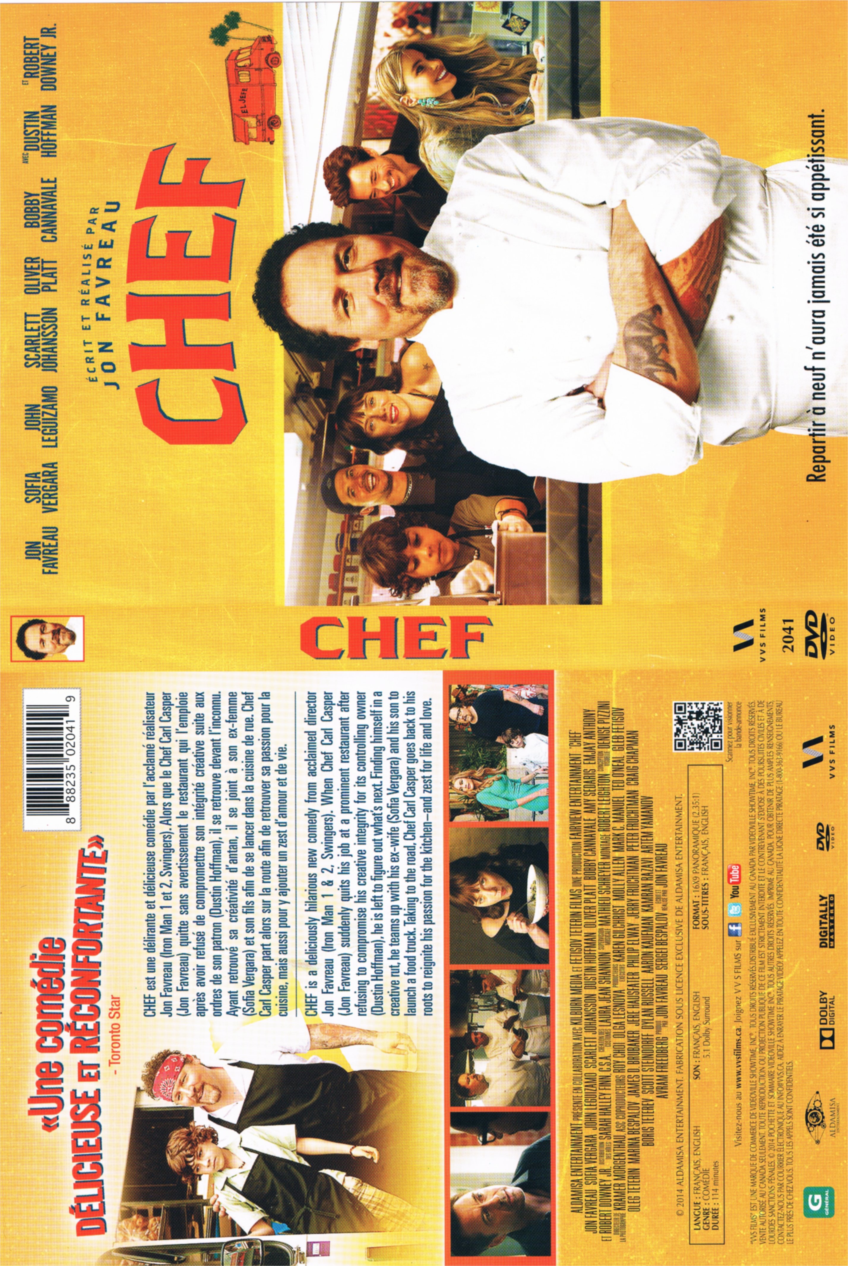 Jaquette DVD Chef (Canadienne)