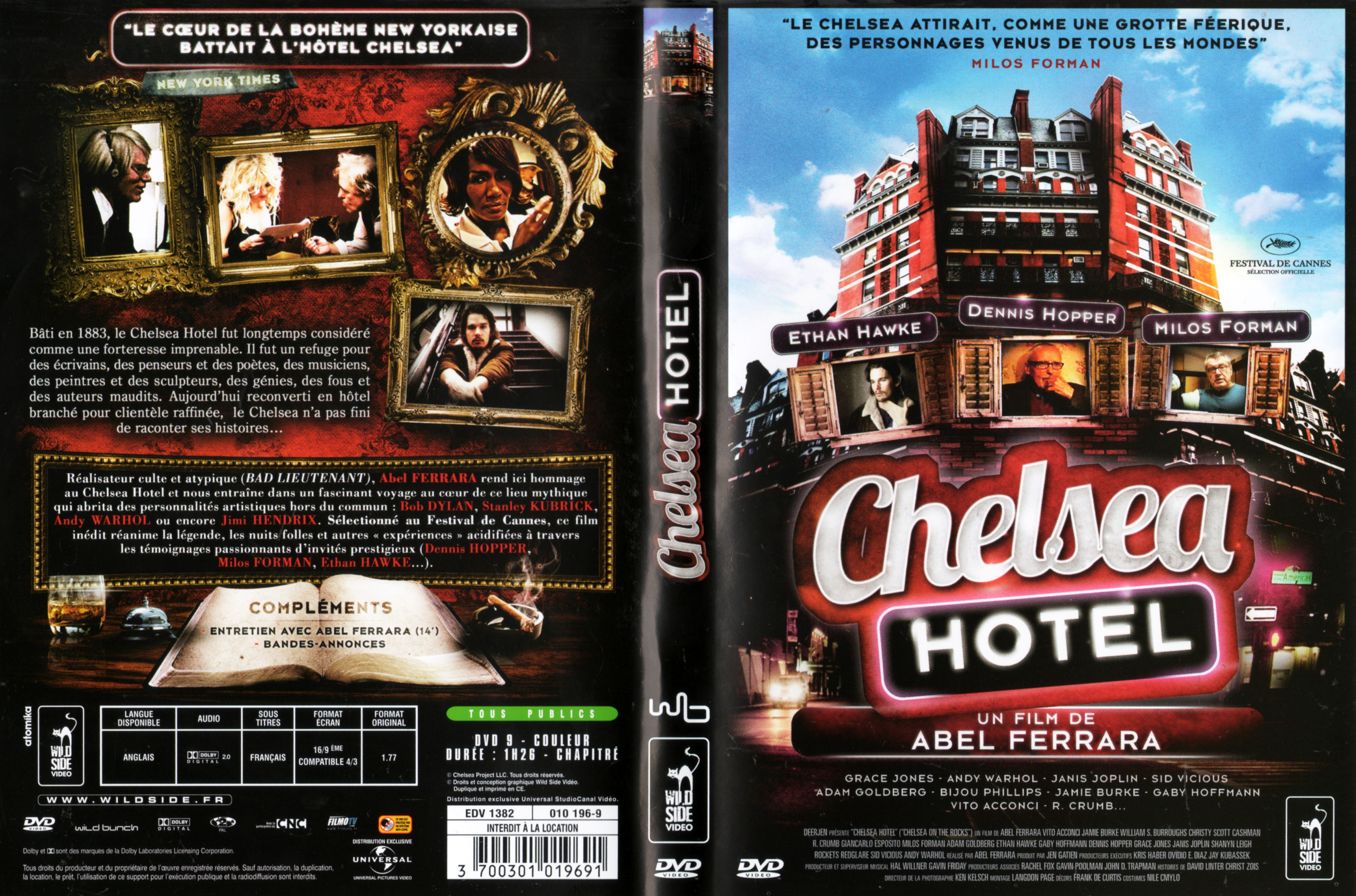Jaquette DVD Chelsea Hotel