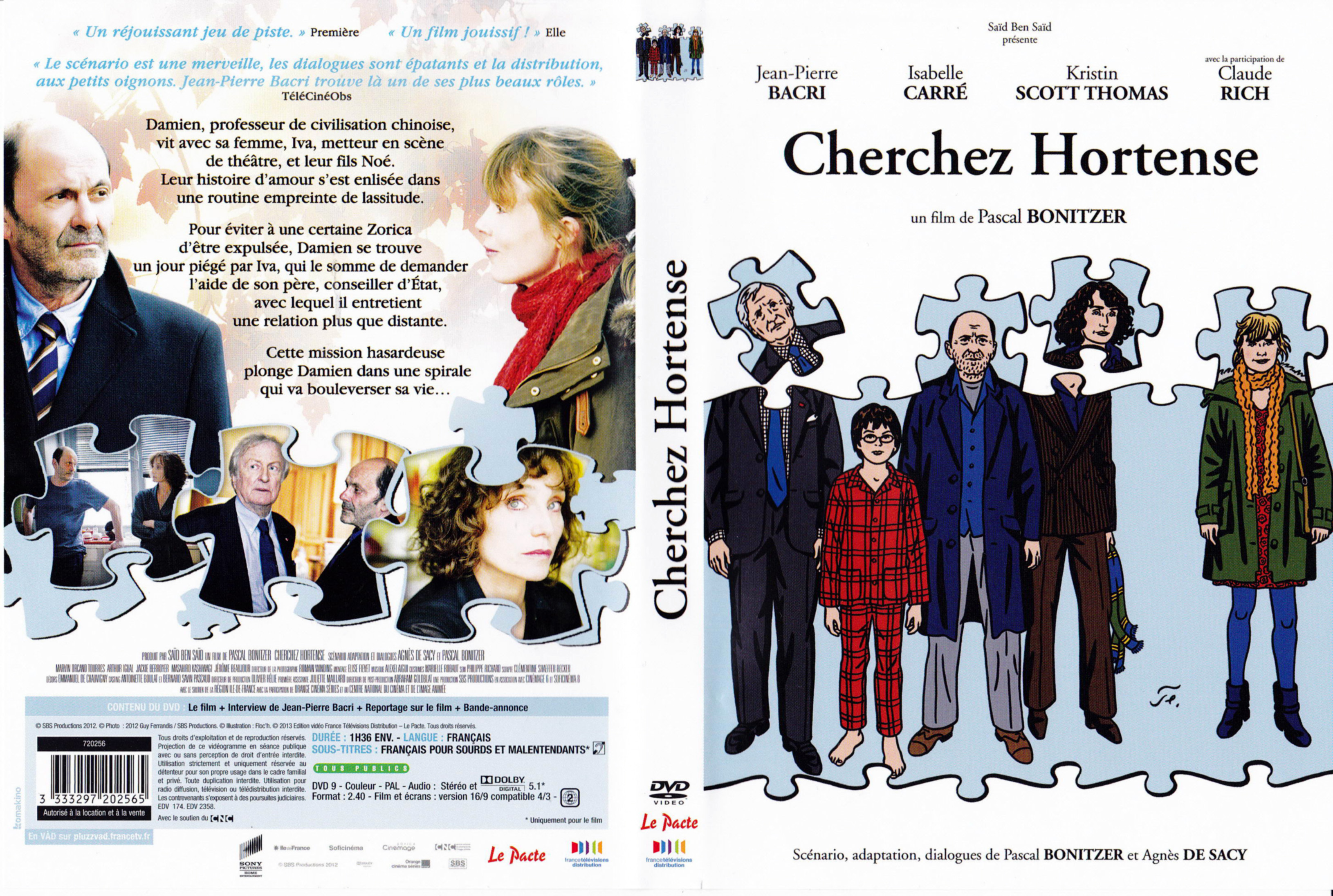 Jaquette DVD Cherchez Hortense