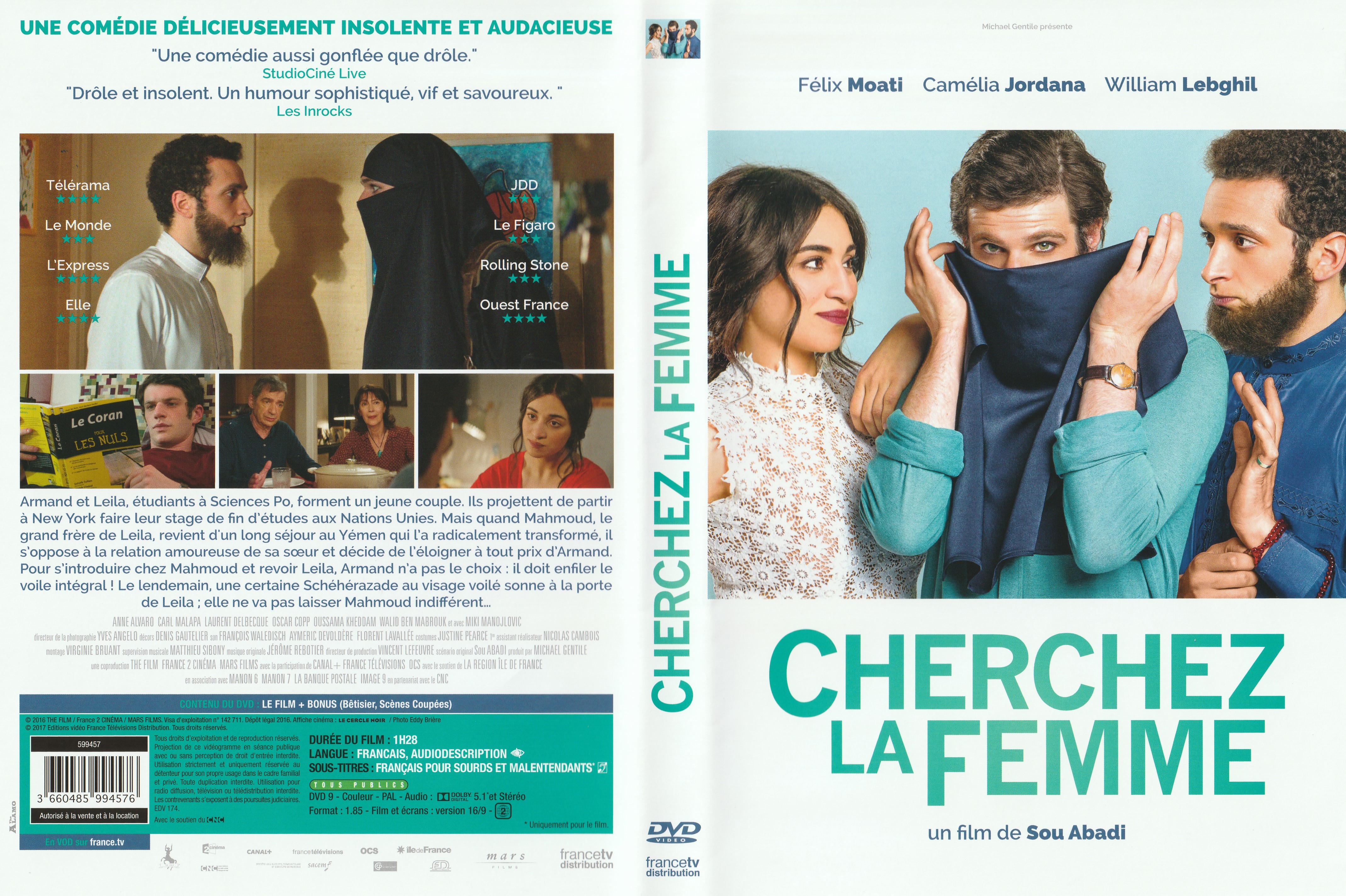 Jaquette DVD Cherchez la femme