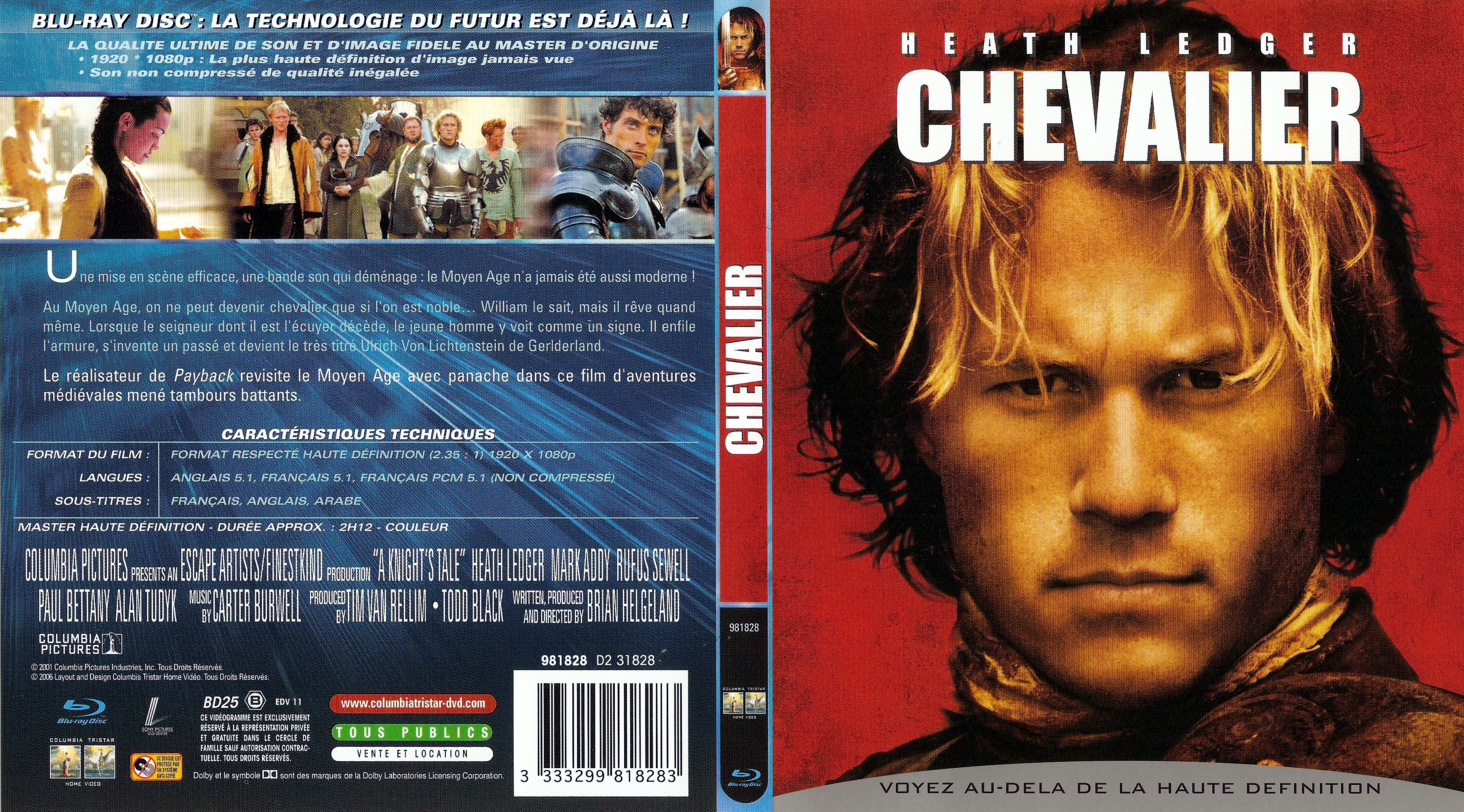 Jaquette DVD Chevalier (BLU-RAY)
