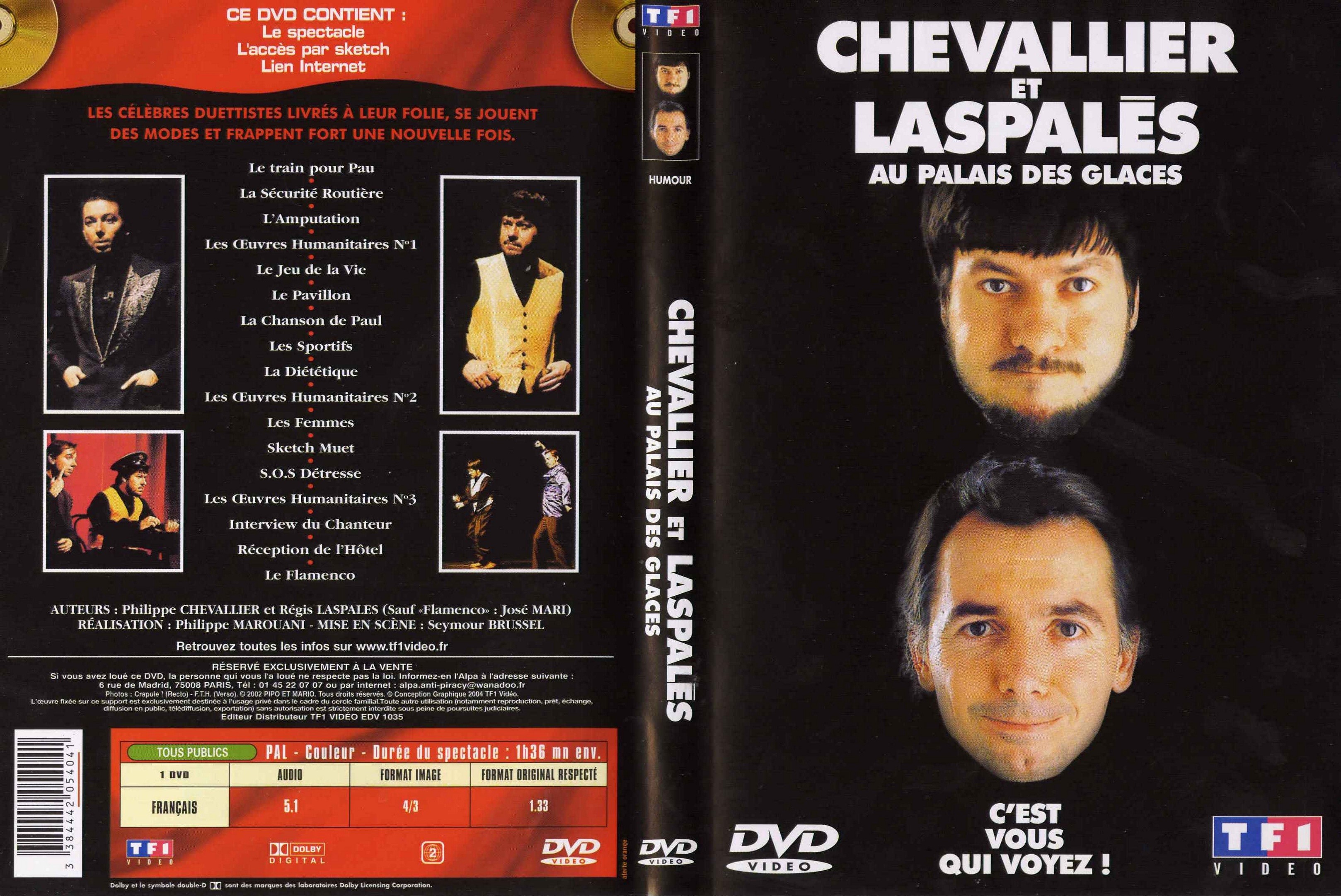 Jaquette DVD Chevalier et Laspales au palais des glaces