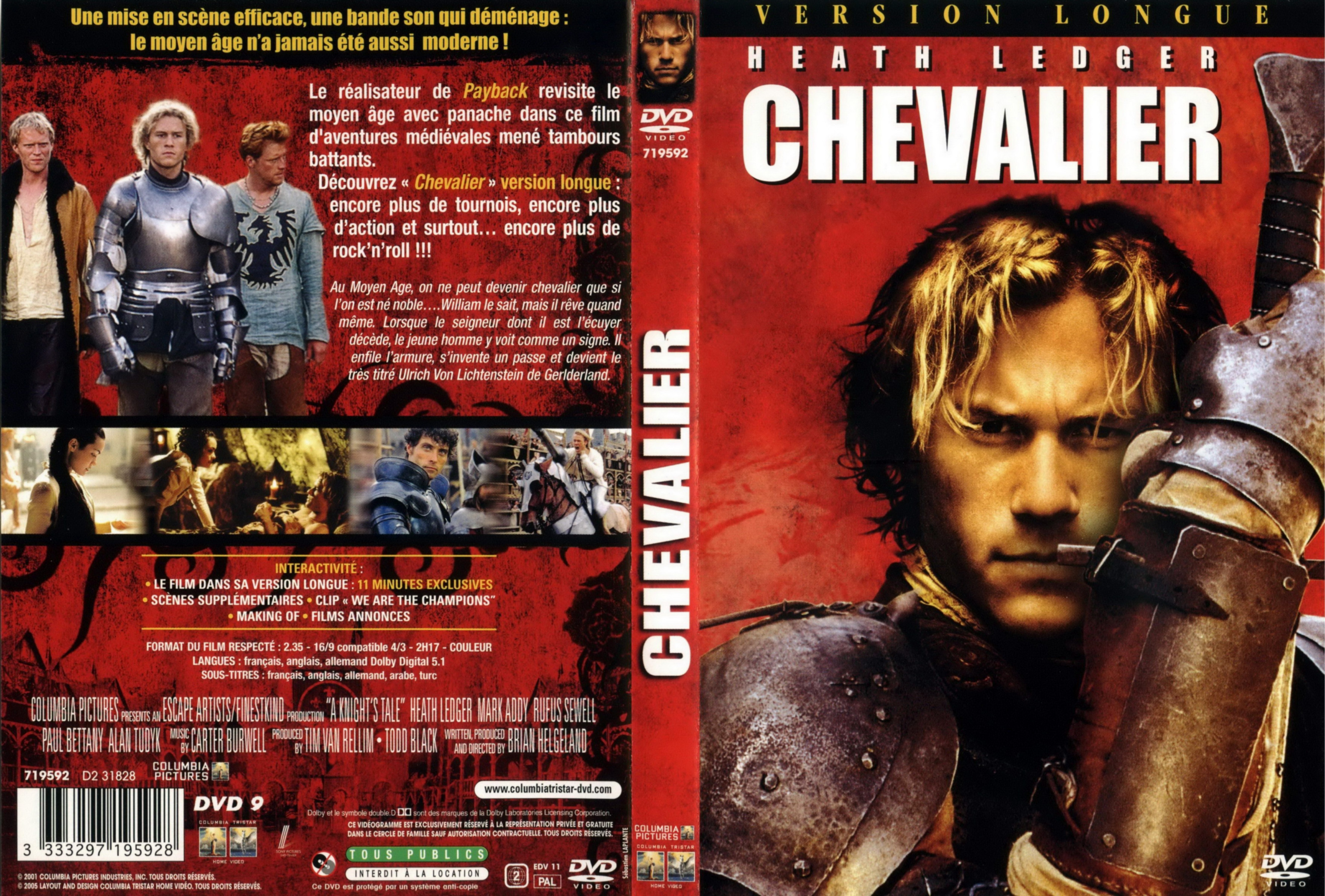 Jaquette DVD Chevalier v3