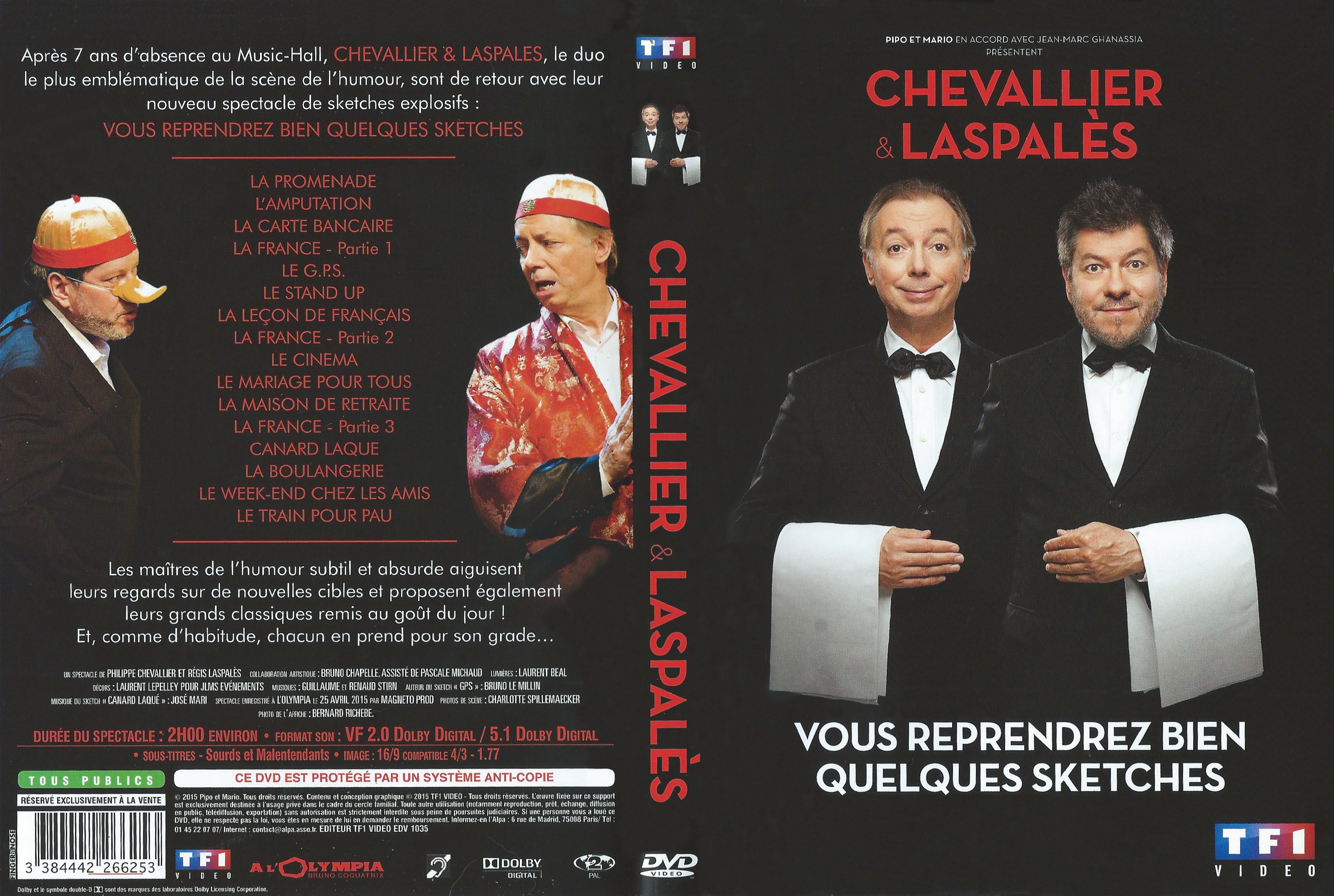 Jaquette DVD Chevallier Laspales, Vous reprendrez bien quelques sketches